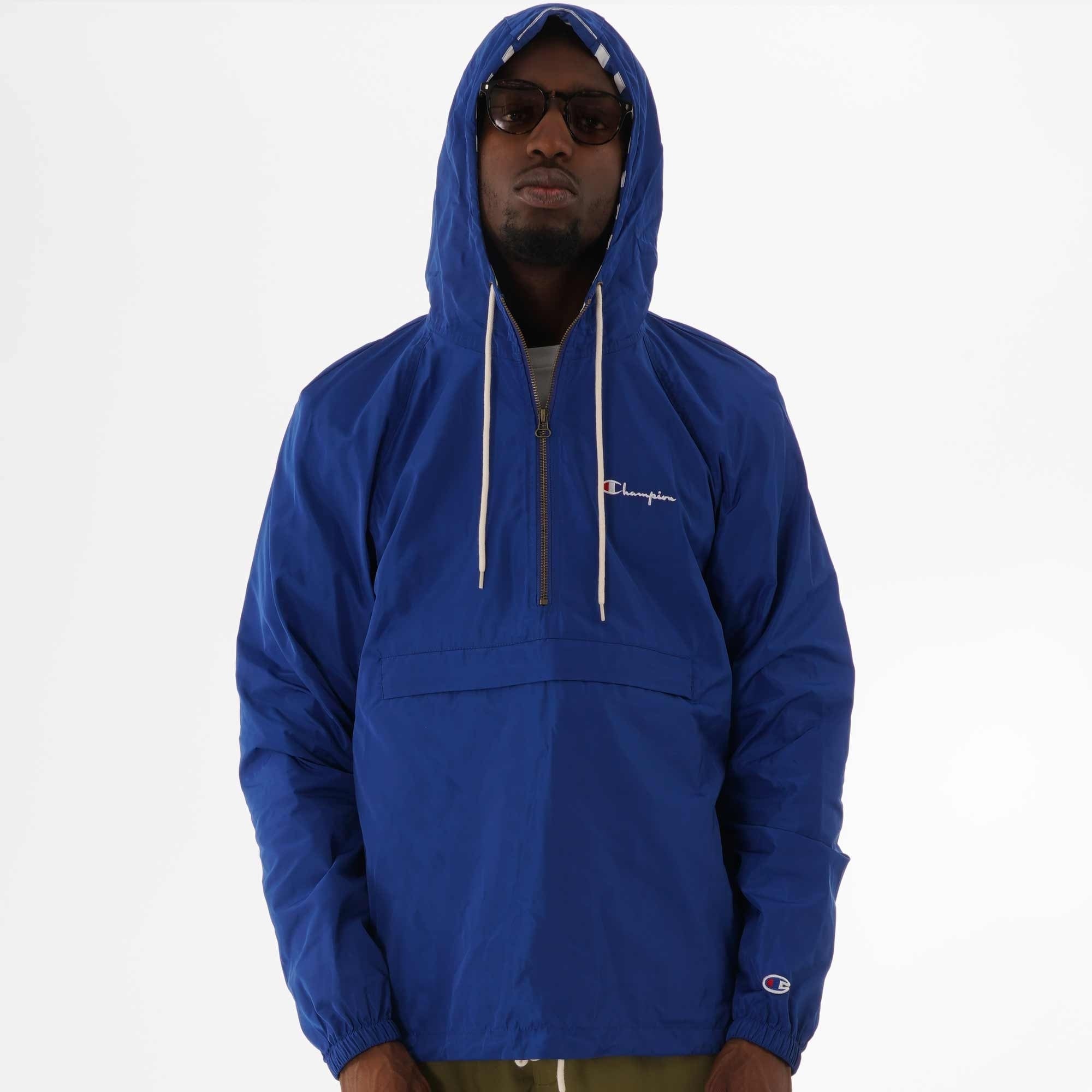 Champion Half Zip Hooded Jacket - Nautical Blue