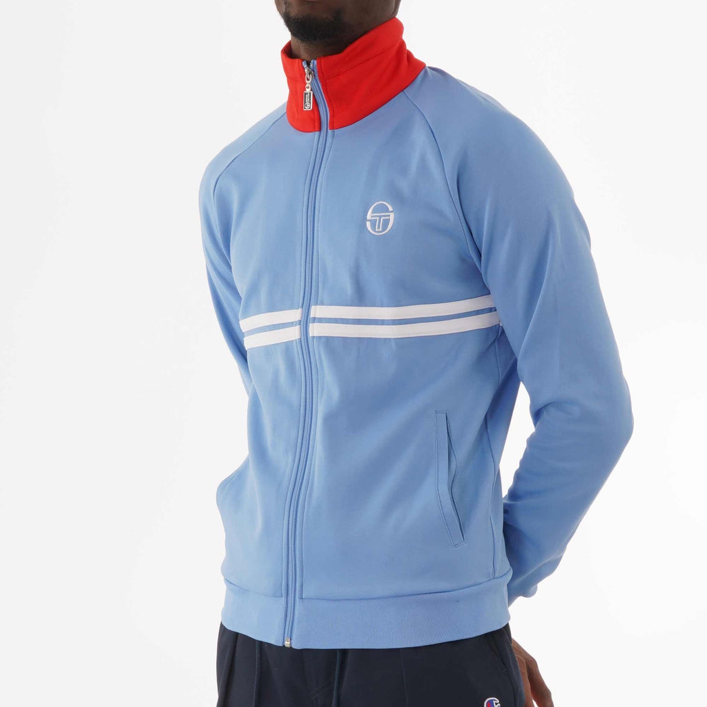 Sergio Tacchini Dallas Track Top - Sky Blue & White