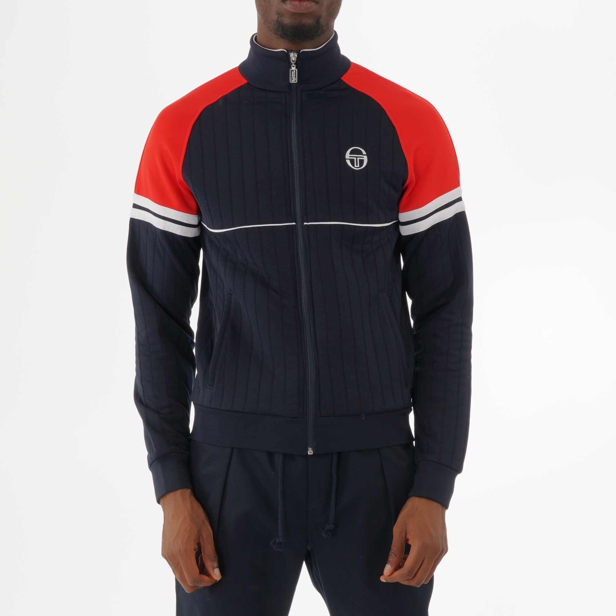 Sergio Tacchini Star Track Top - Navy & Vintage Red