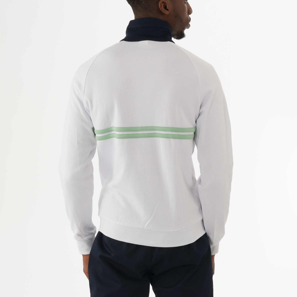 Sergio Tacchini Dallas Track Top - White & Quiet Green