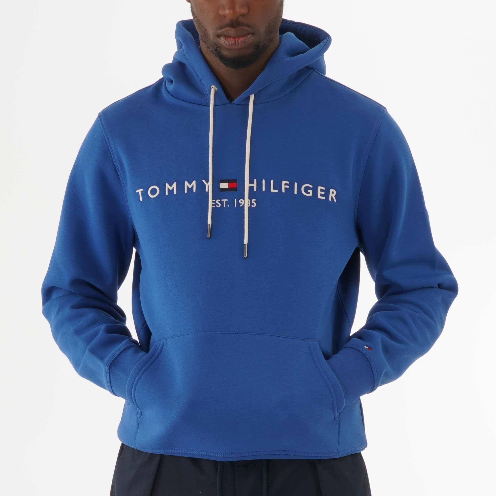 Tommy Hilfiger Tommy Logo Hoodie - Blue Quartz