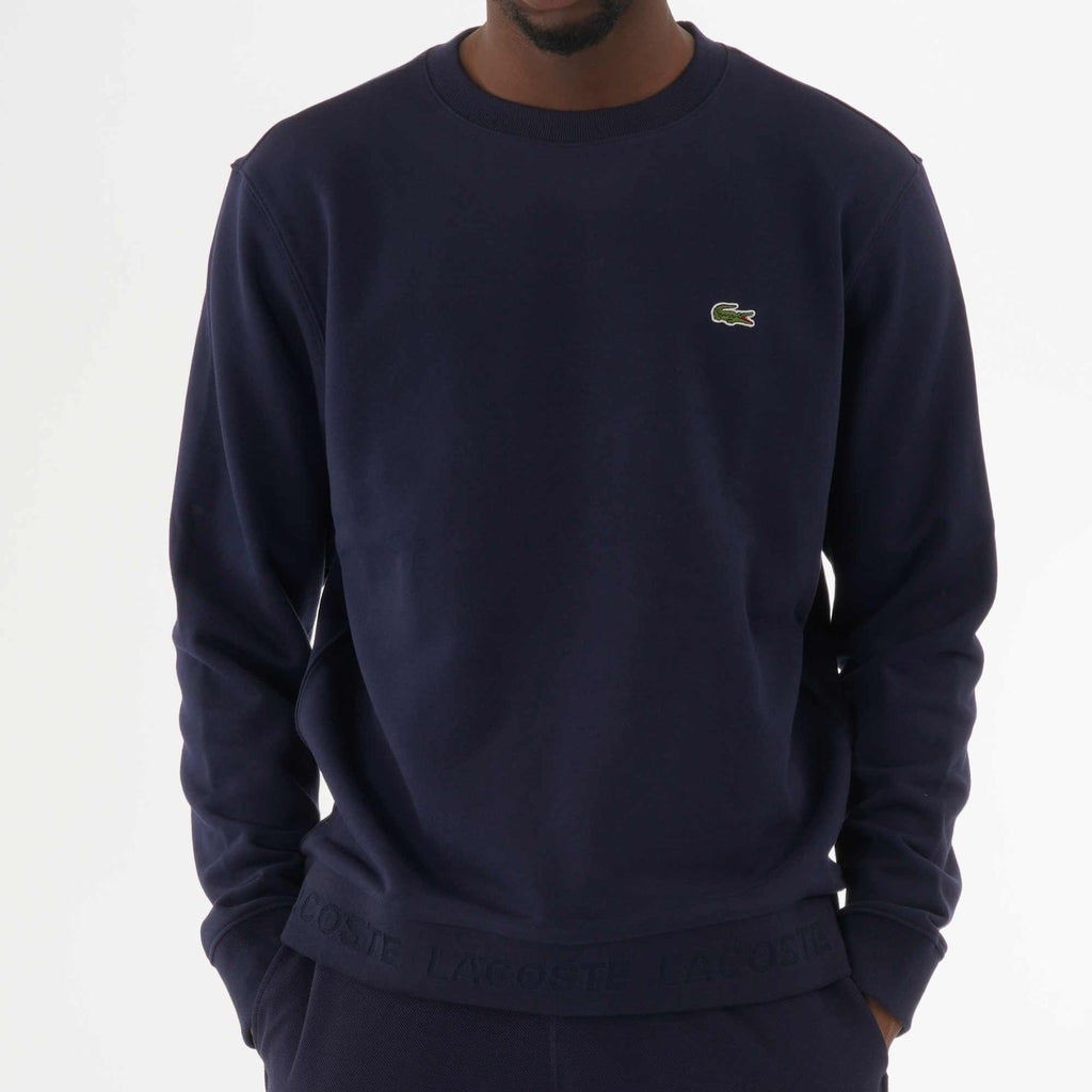 Lacoste Contrast Accents Sweatshirt - Navy