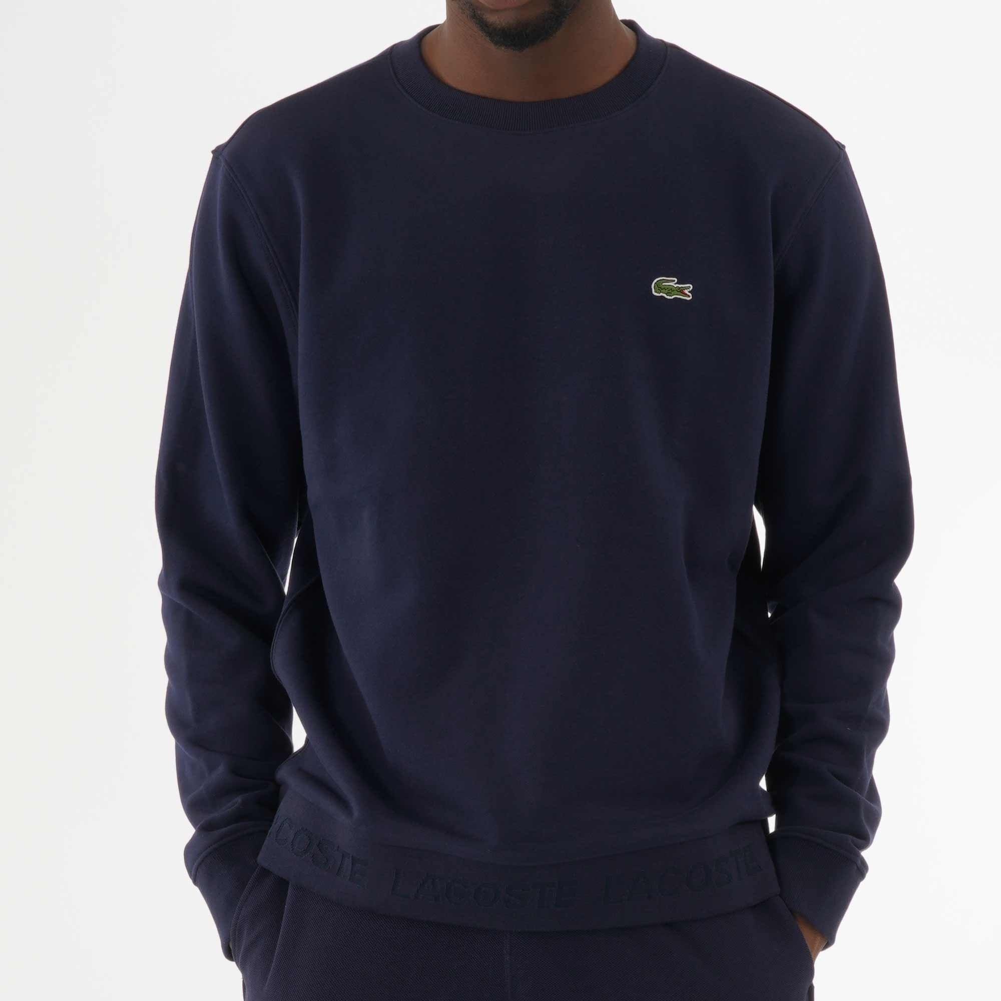 Lacoste Contrast Accents Sweatshirt - Navy