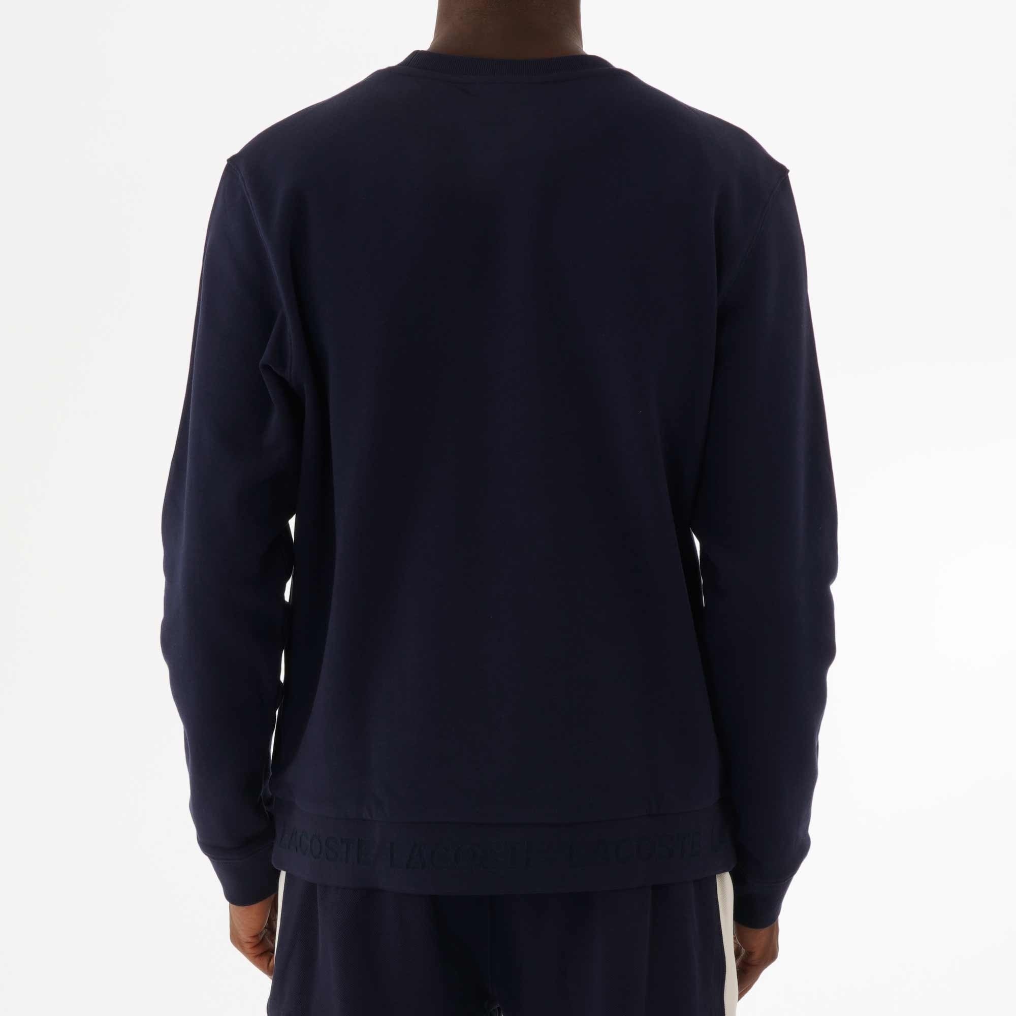 Lacoste Contrast Accents Sweatshirt - Navy