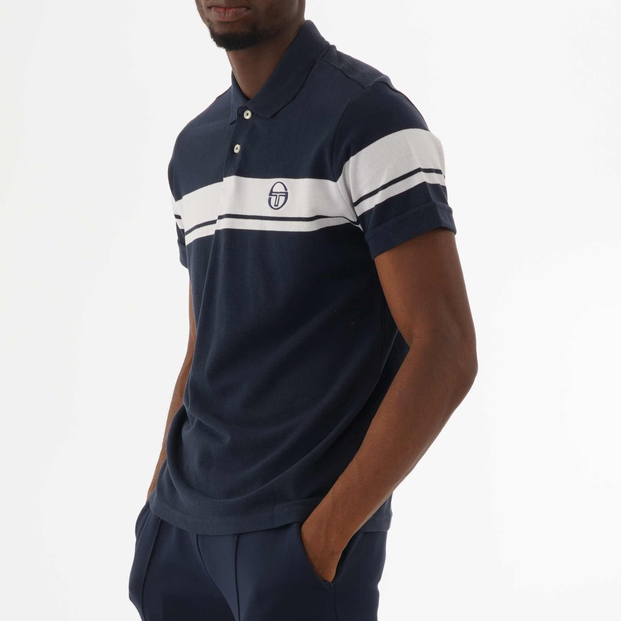 Sergio Tacchini Young Line Polo Shirt - Navy & White