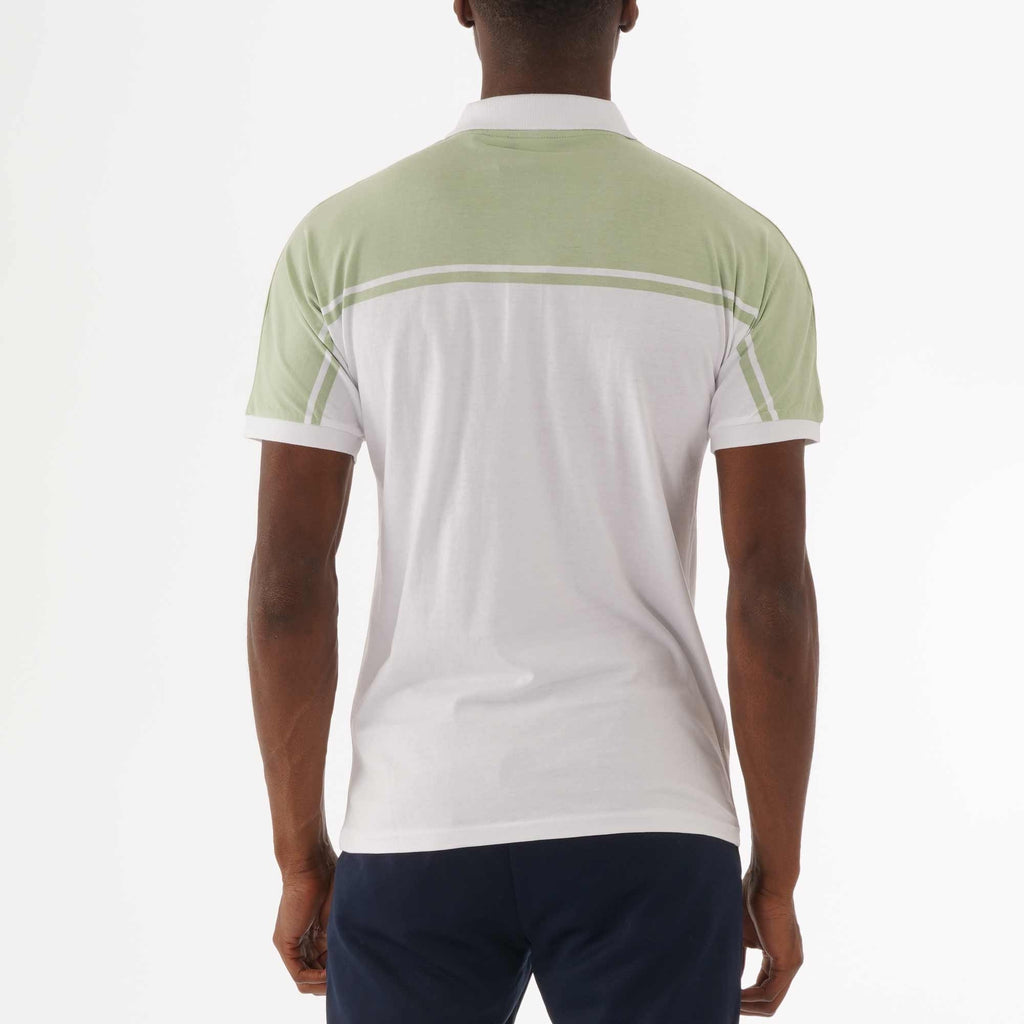 Sergio Tacchini New Young Line Polo Shirt - White & Green