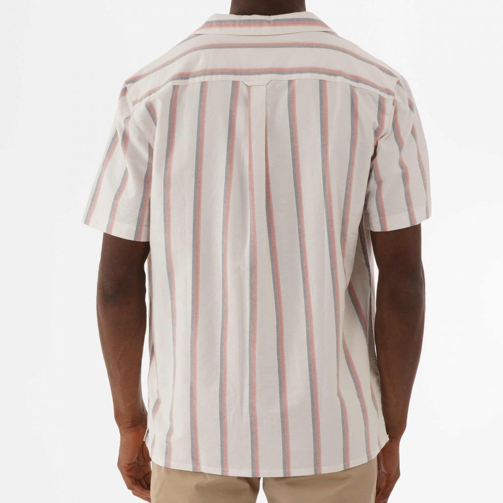 Farah Archive Saunderson Stripe Shirt - Red Coat