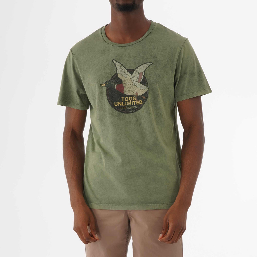Chevignon Unlimited Vintage T-Shirt - Green Kaki