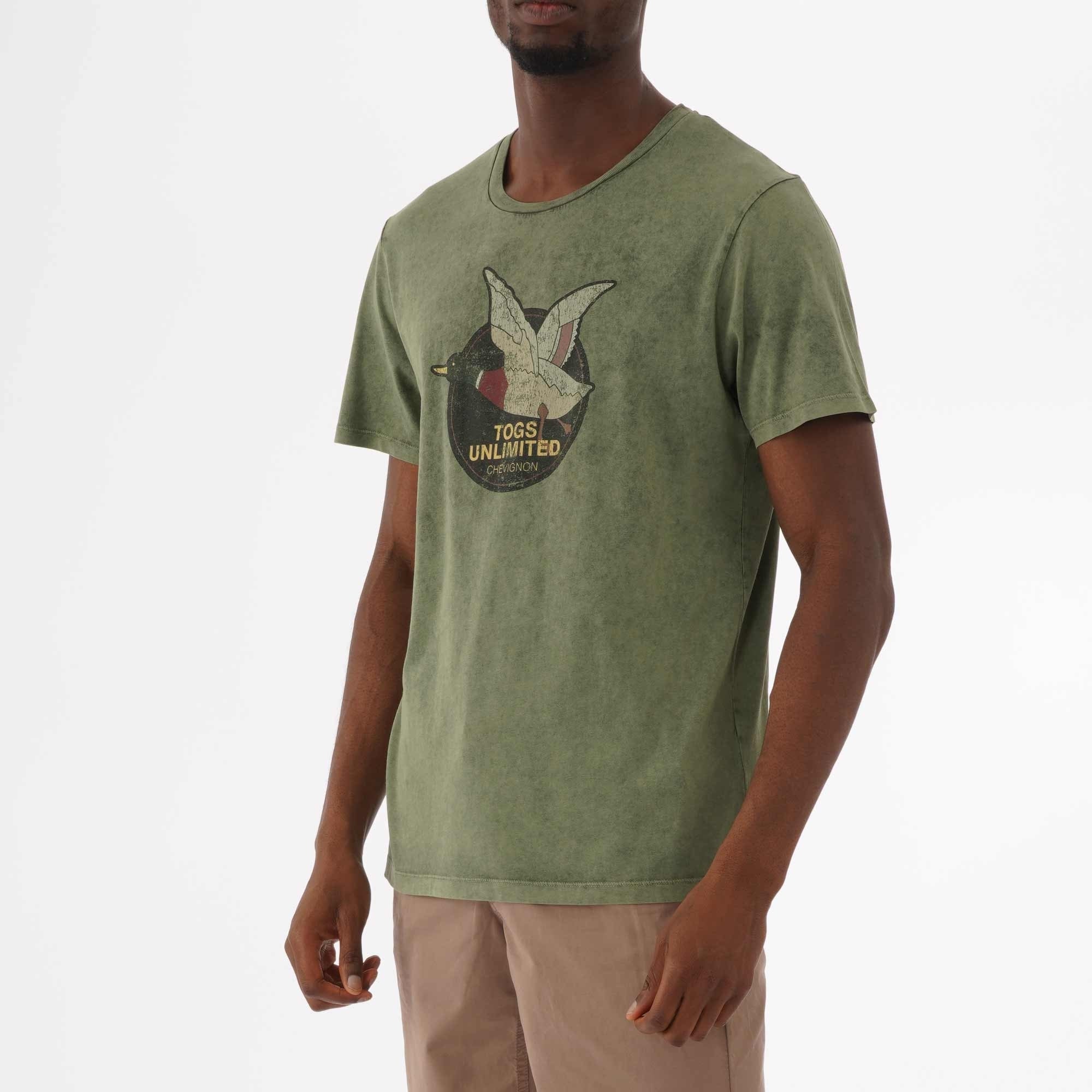 Chevignon Unlimited Vintage T-Shirt - Green Kaki