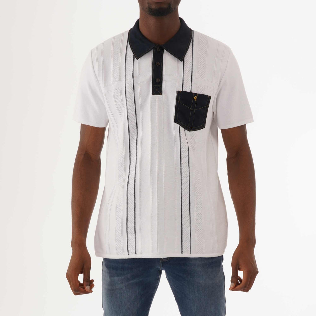 Gabicci Vintage Limited Edition Hawk Polo Shirt - White