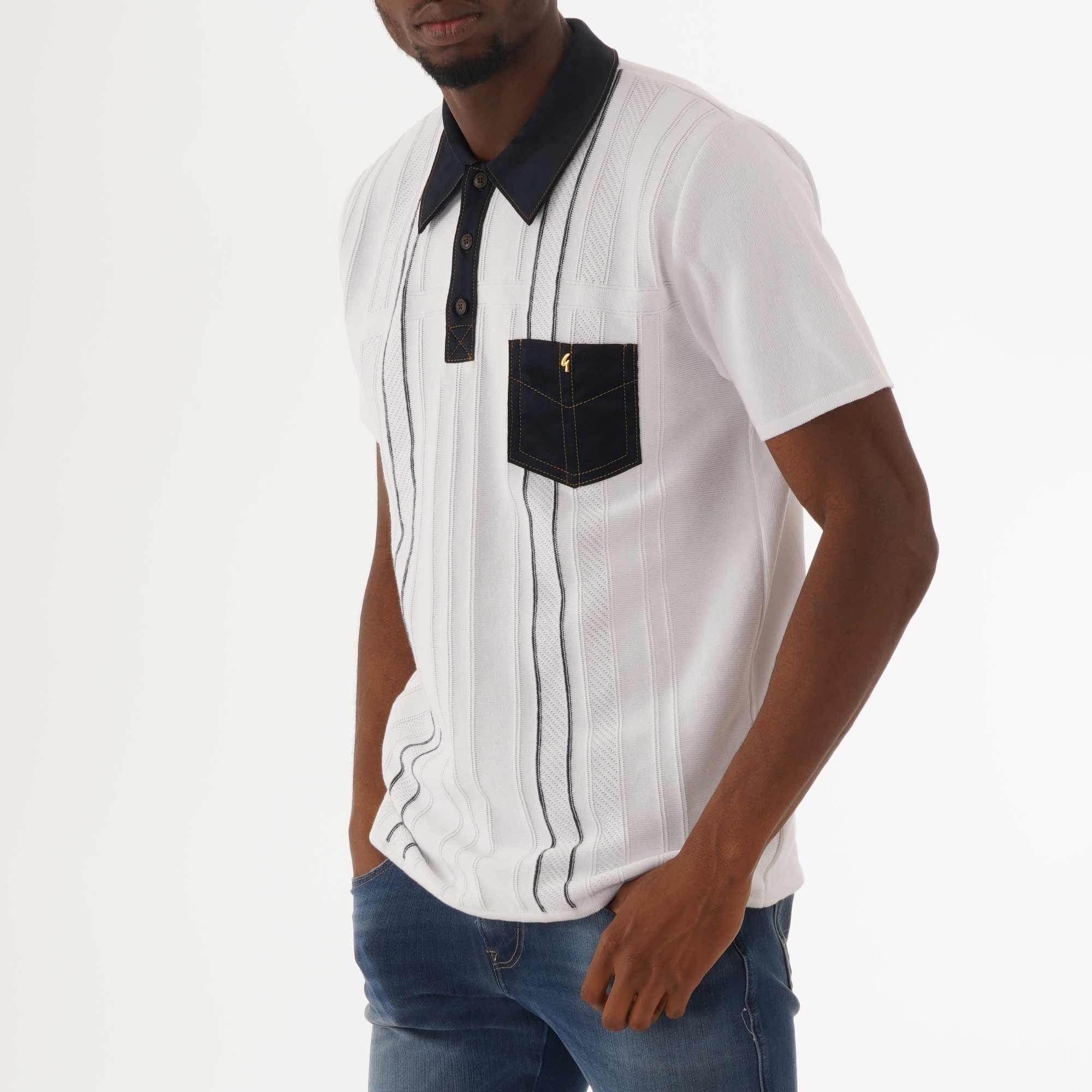 Gabicci Vintage Limited Edition Hawk Polo Shirt - White