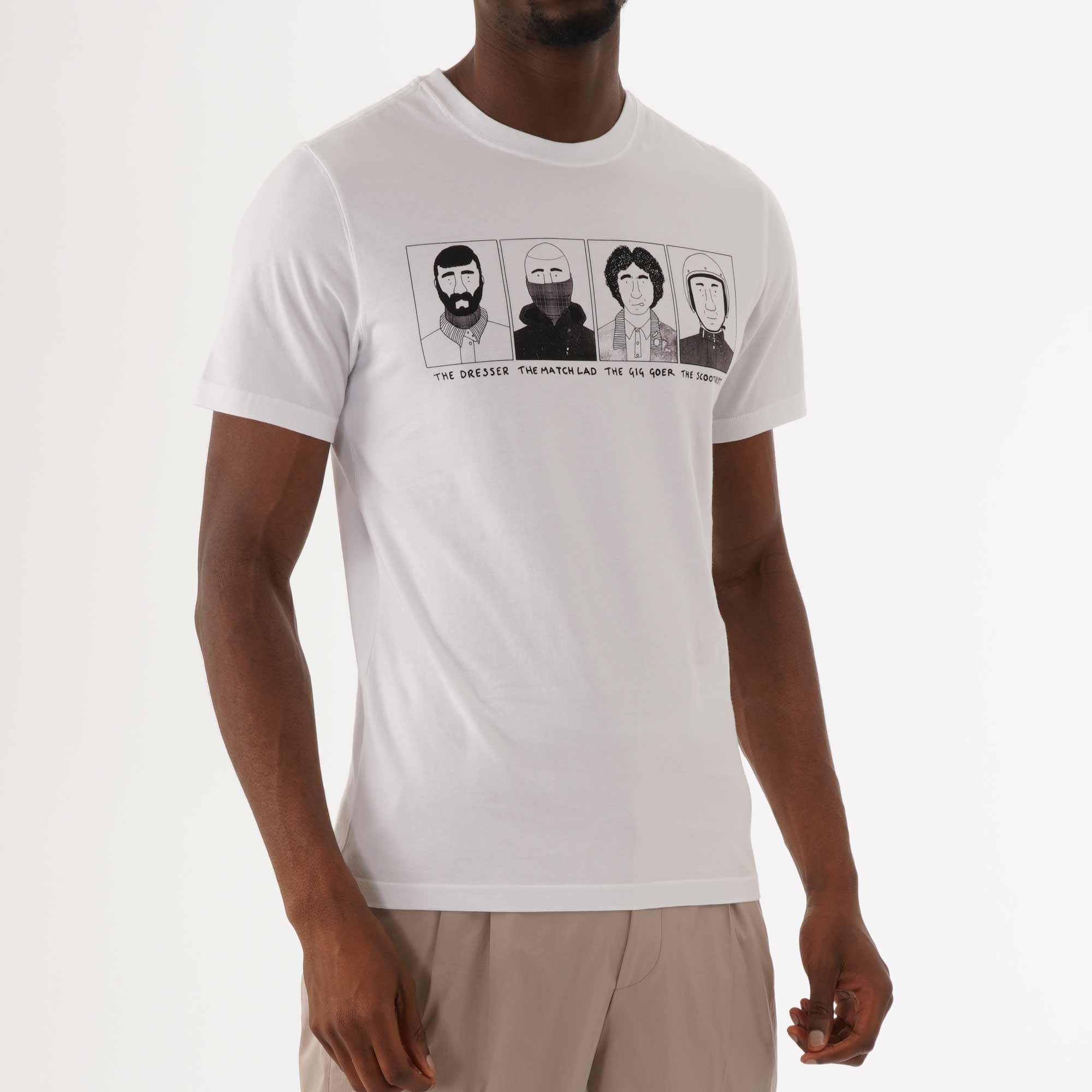 Barbour x Josh Parkin Four Heads T-Shirt - White