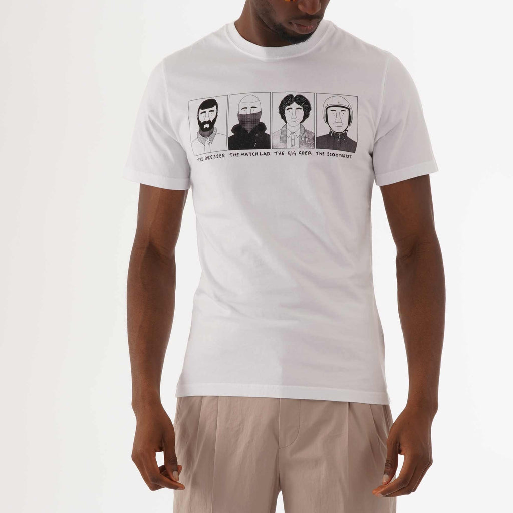Barbour x Josh Parkin Four Heads T-Shirt - White