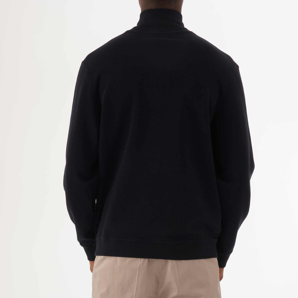 Fred Perry Shield Zip-Neck Sweatshirt - Navy
