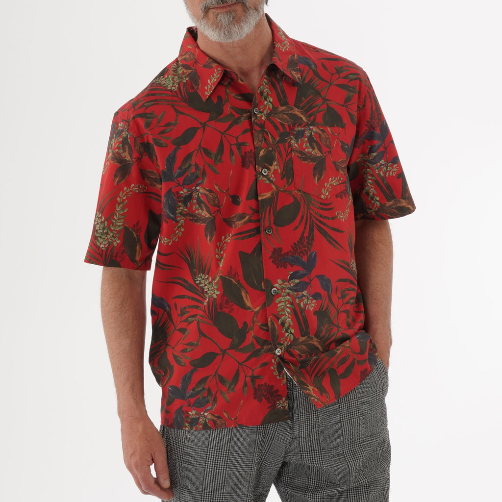 Norse Projects Carsten Print Shirt - Askja Red