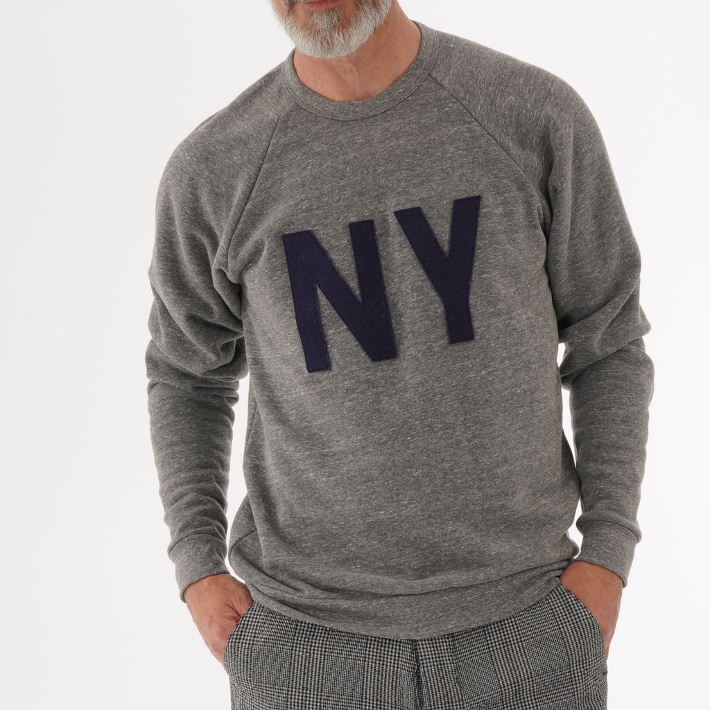 Ebbets Field Flannels New York Gothams Crewneck Sweatshirt - Grey
