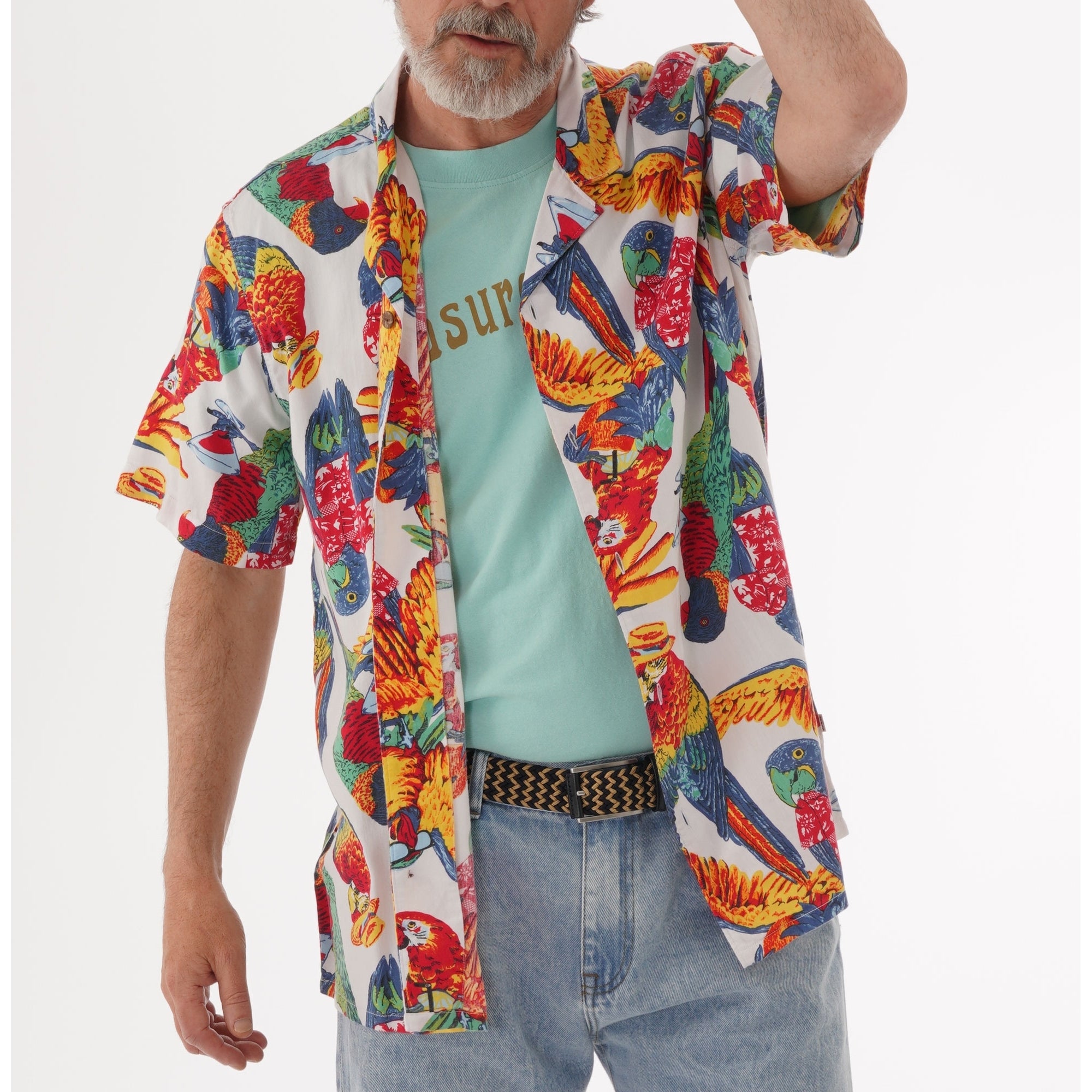 Levi's® Cubano Short Sleeve Shirt - Parrots Brilliant White