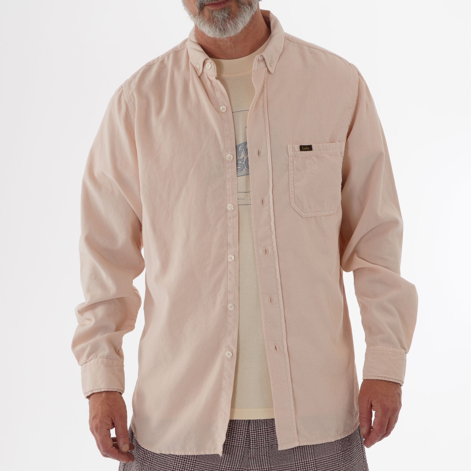 Lois Jeans Thomas Needle Cord Shirt - Rose