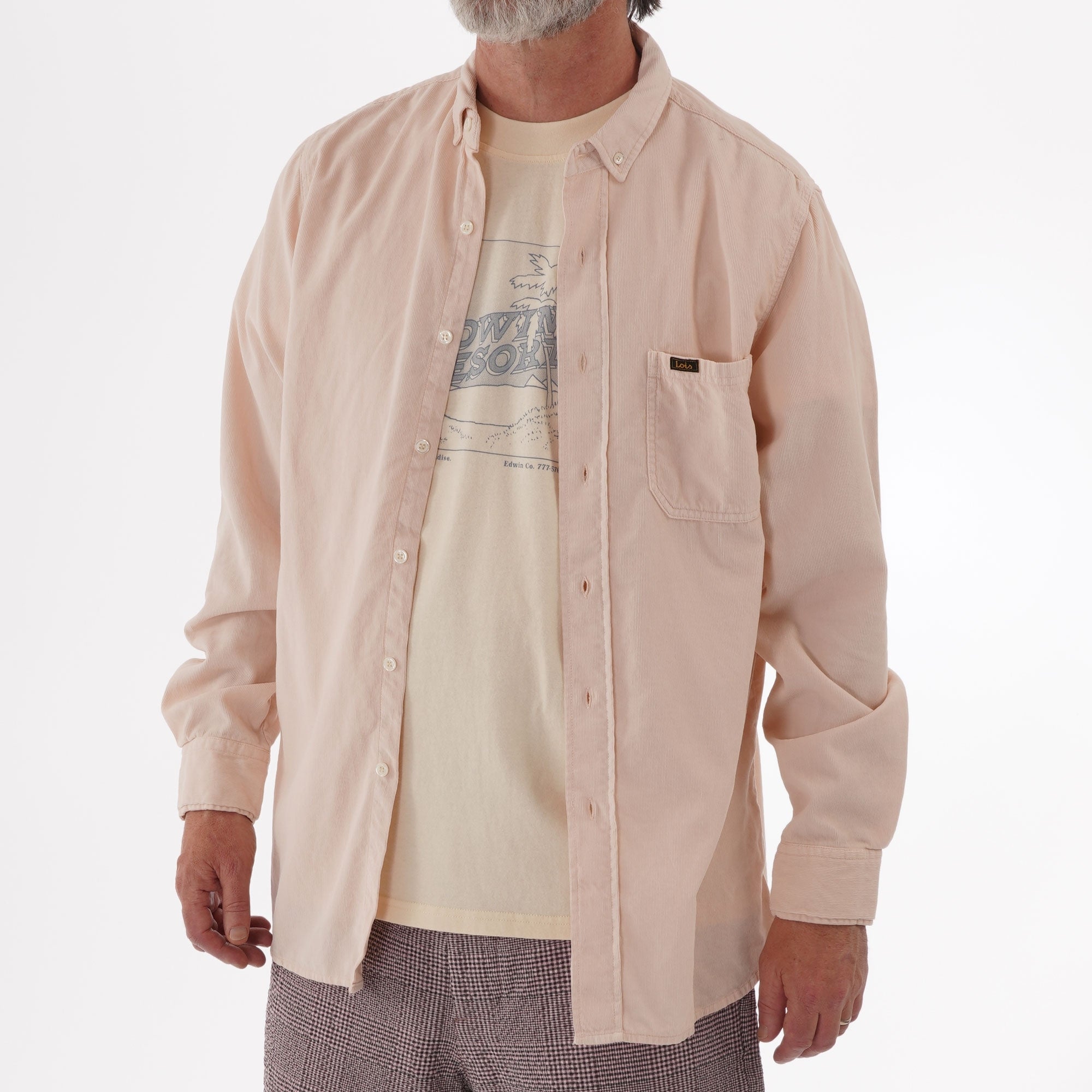 Lois Jeans Thomas Needle Cord Shirt - Rose
