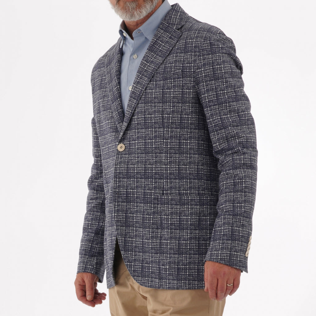 Circolo 1901 Blue & White Checked Blazer