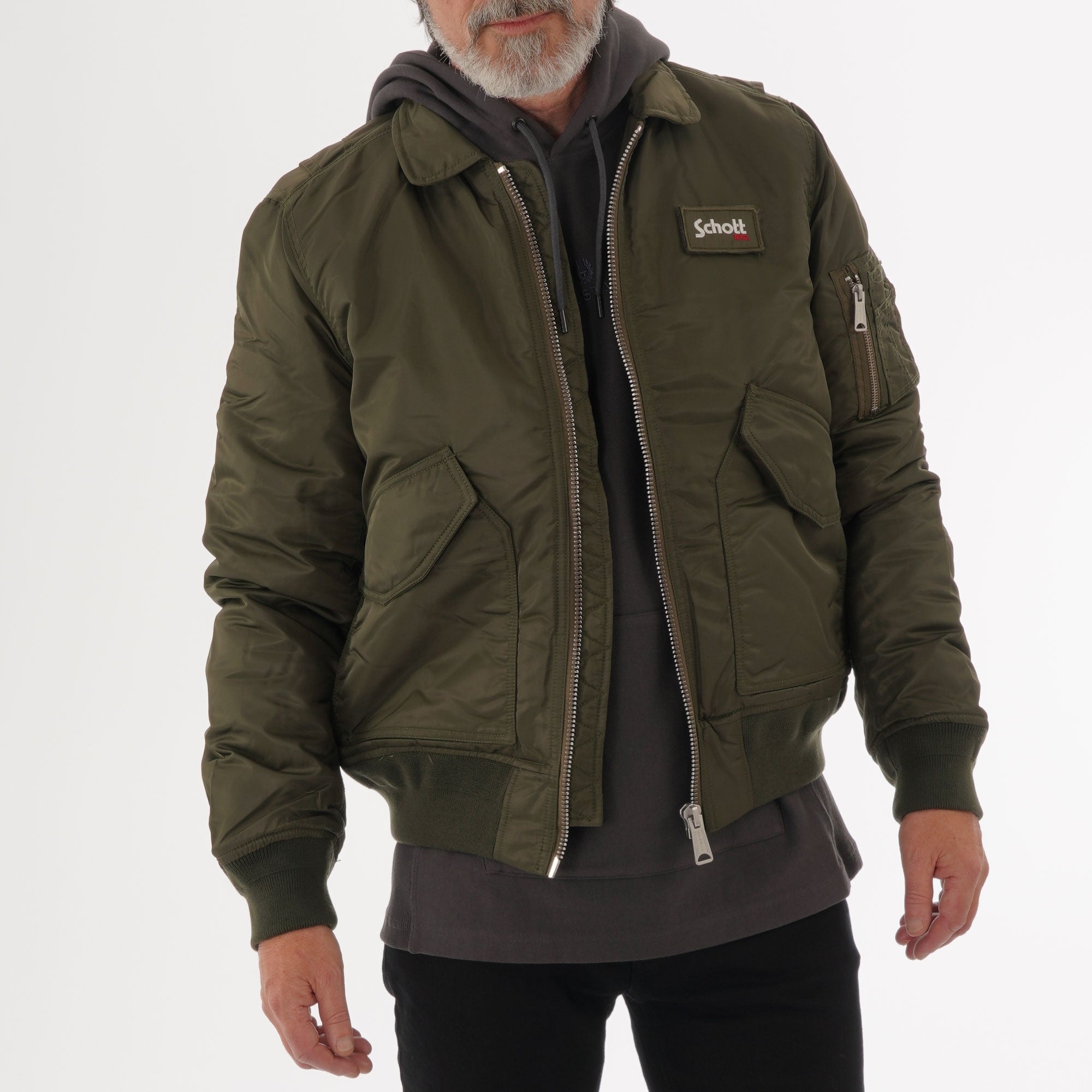Schott NYC Schott CWU-R Khaki Bomber Flight Jacket 210100