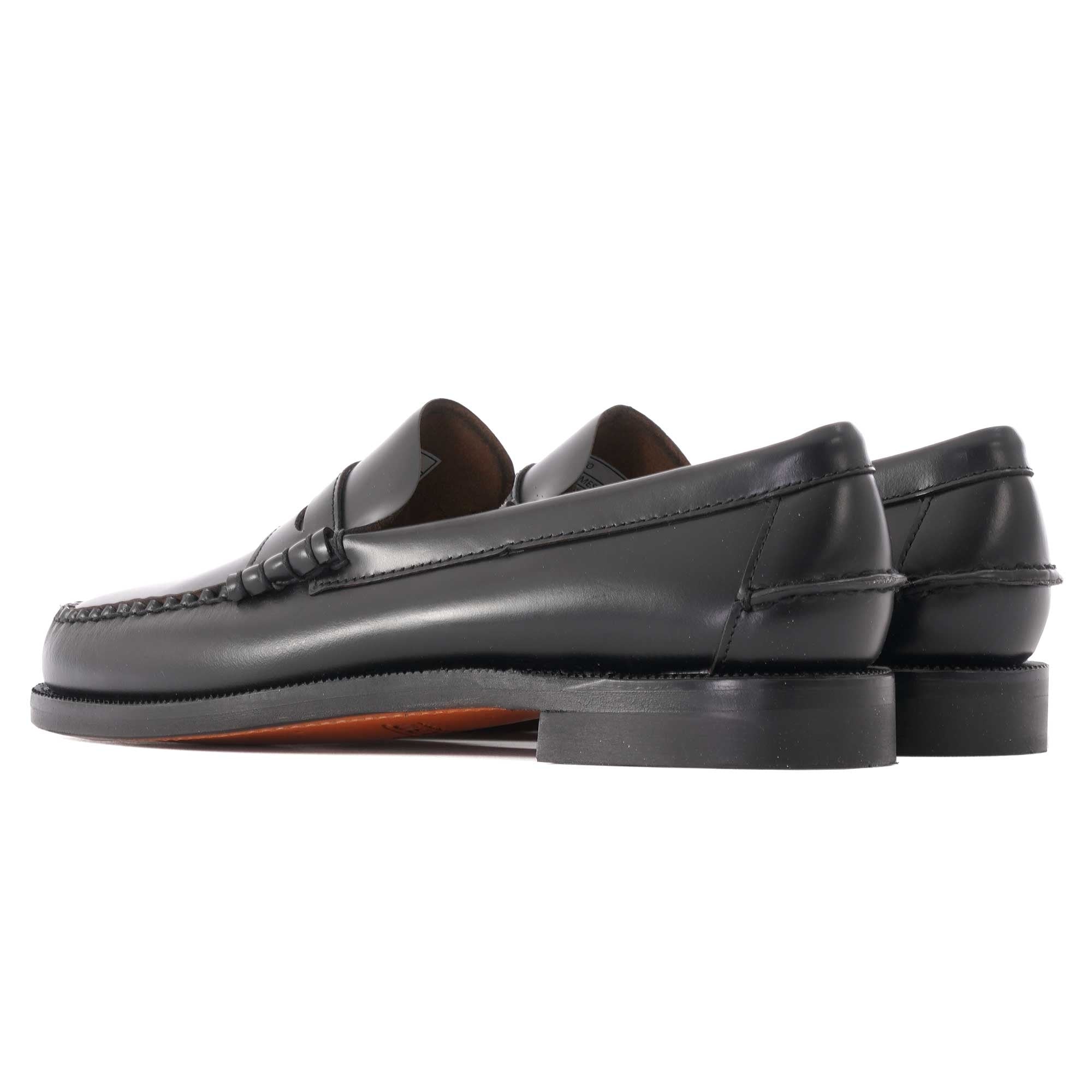 Classic Dan Leather Loafers - Black