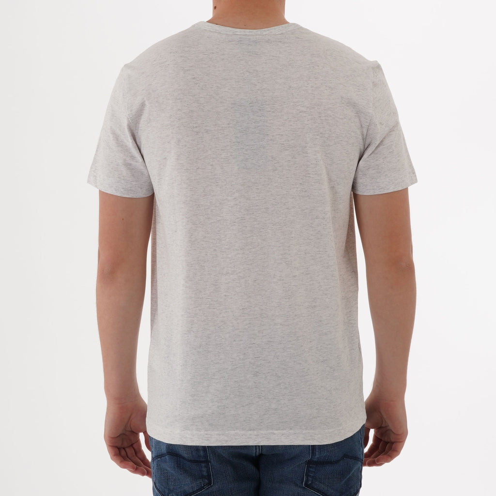 Boss Curved Logo T-Shirt - Grey