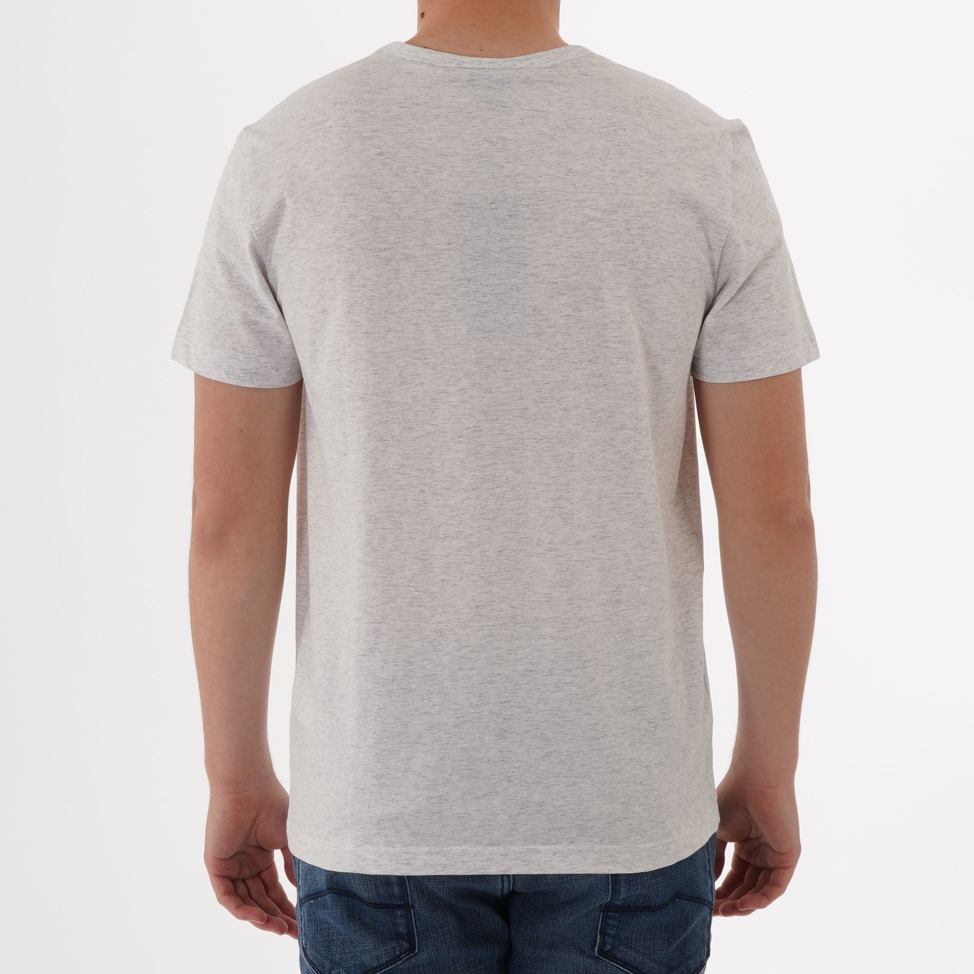 Boss Curved Logo T-Shirt - Grey