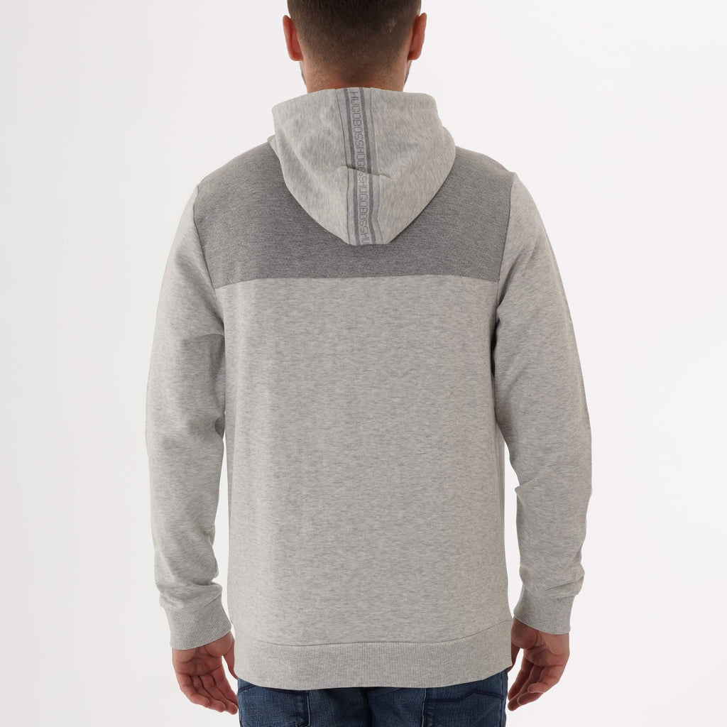 Boss Saggy Zip Through Hoodie - Grey