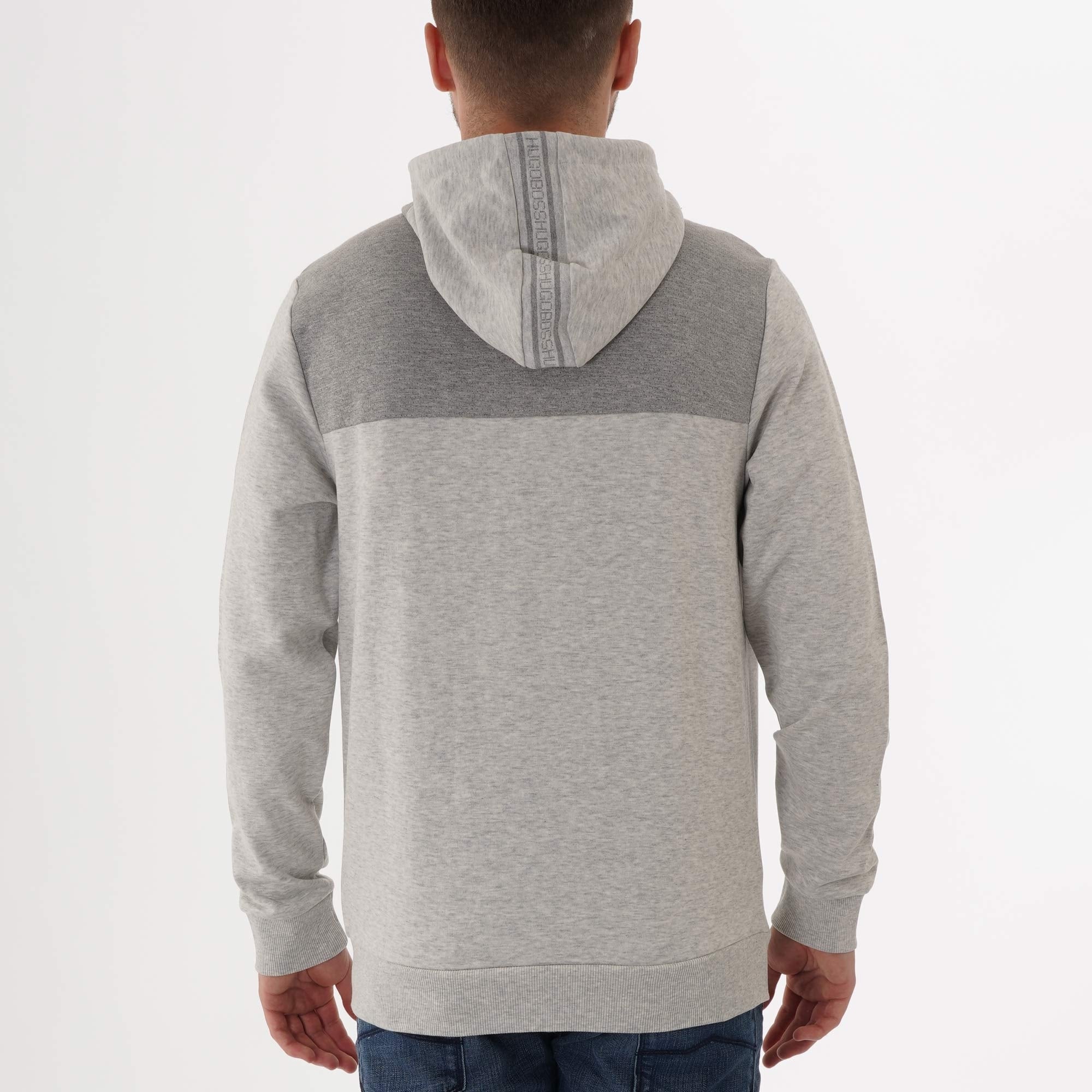Boss Saggy Zip Through Hoodie - Grey