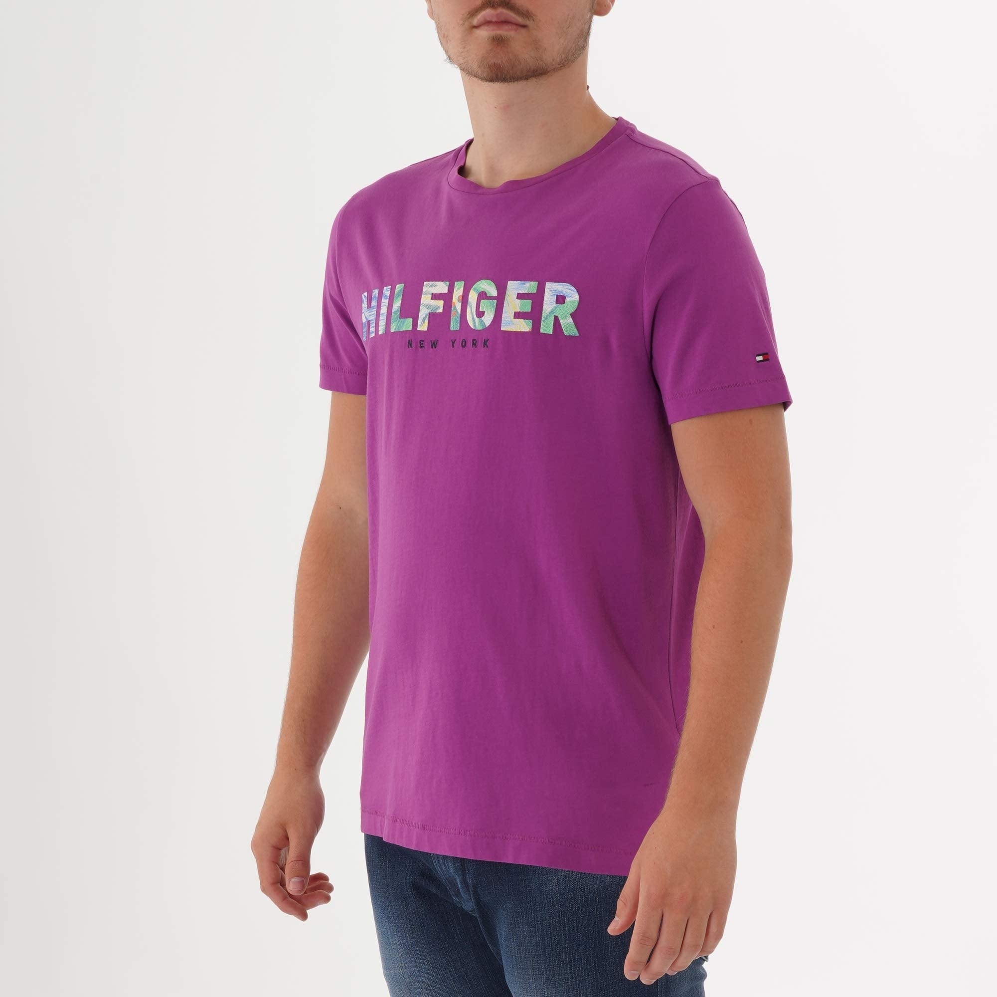Tommy Hilfiger Hilfiger Applique Logo T-Shirt - Hyacinth Violet
