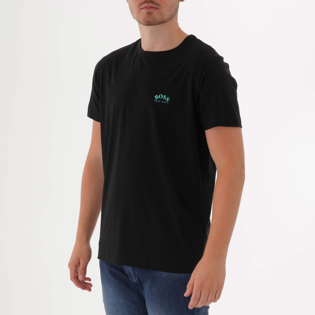 Boss Curved Logo T-Shirt - Black