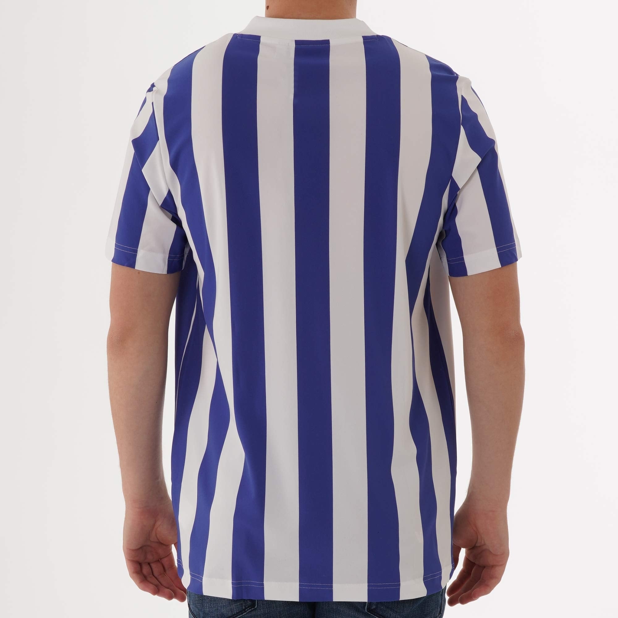 Adidas Originals Stripes Jersey T-Shirt - Active Blue & White