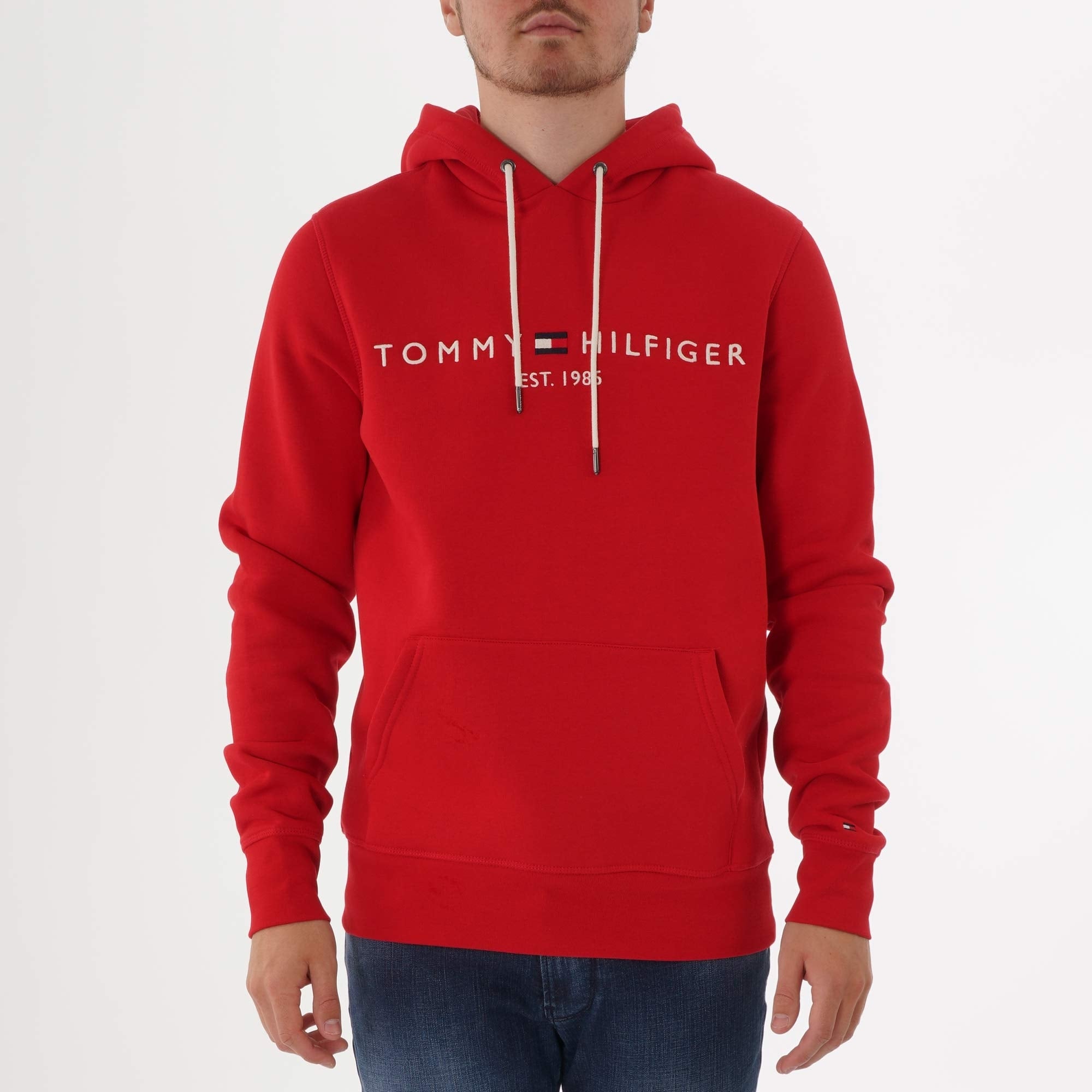 Tommy Hilfiger Tommy Logo Hoodie - Haute Red