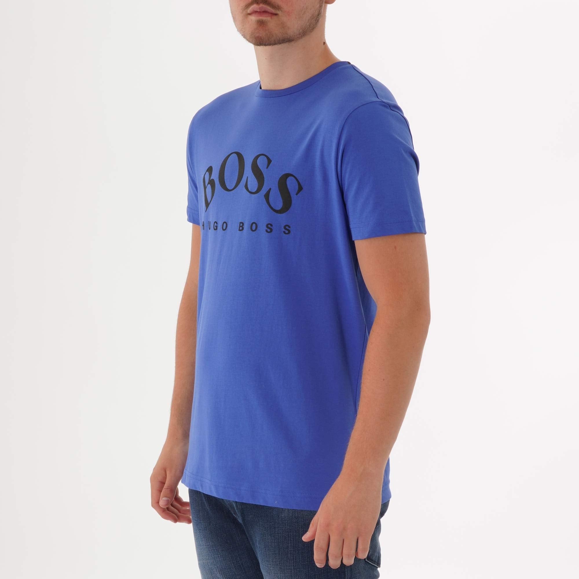Boss Tee 7 Logo T-Shirt - Blue