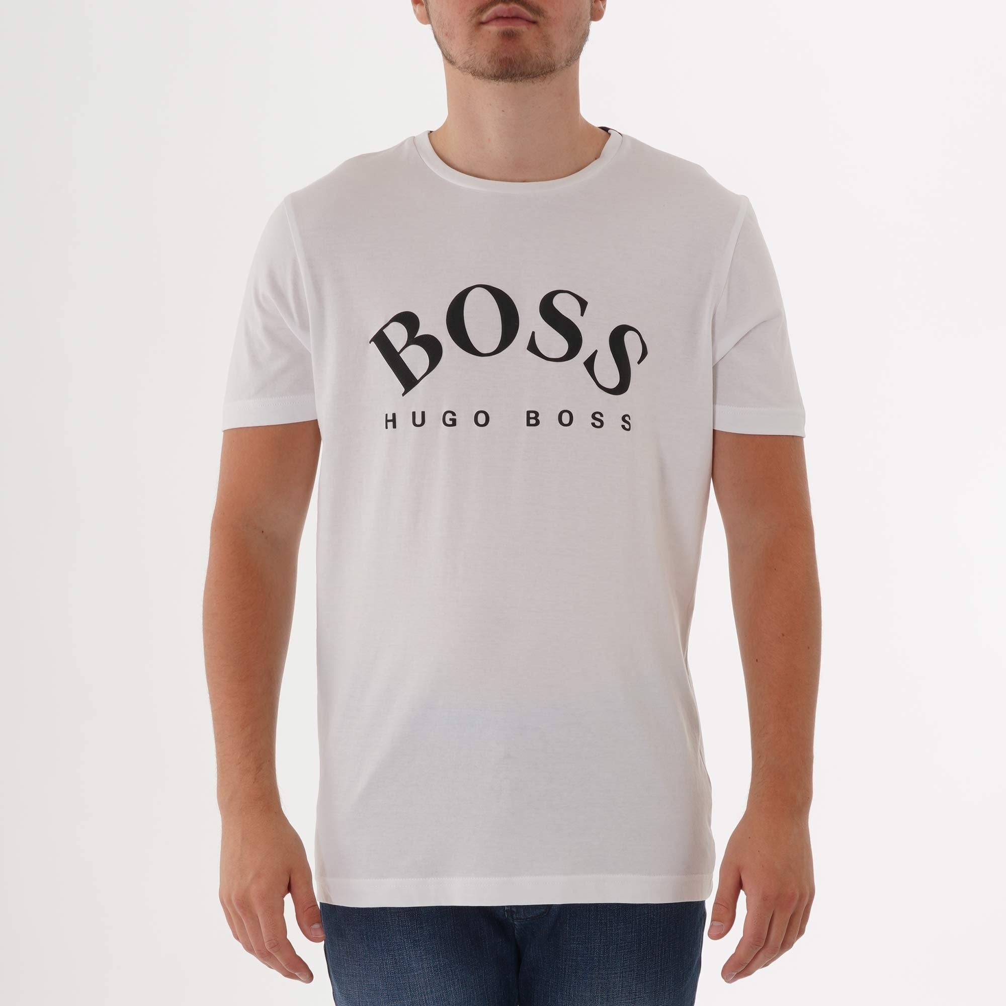 Boss Tee 7 Logo T-Shirt - White