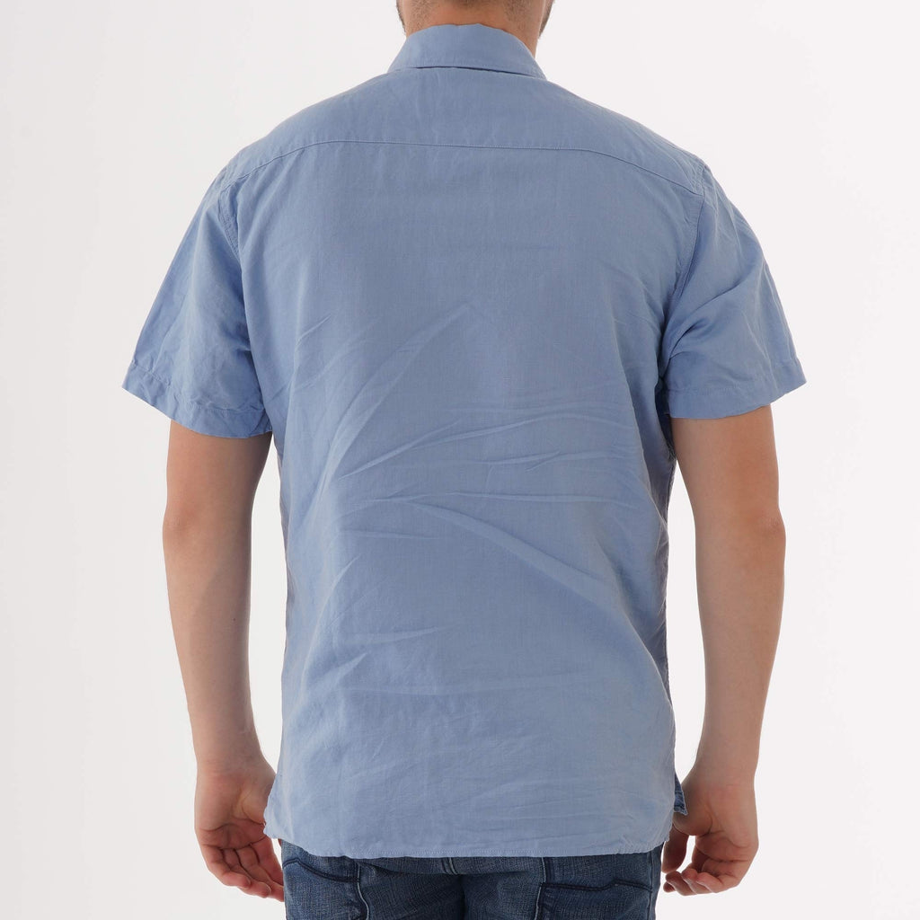 Oliver Spencer Hawaiian Shirt - Linton Sky Blue