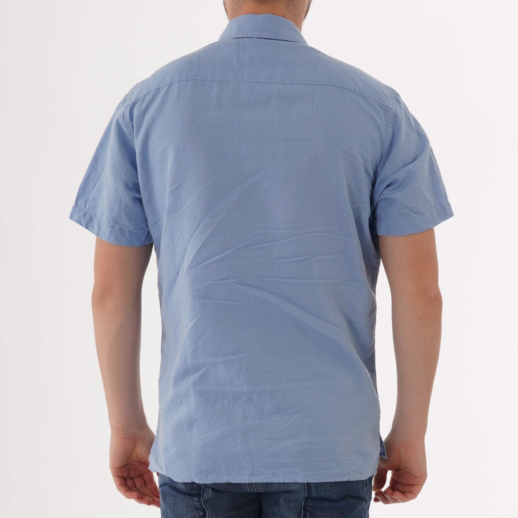 Oliver Spencer Hawaiian Shirt - Linton Sky Blue