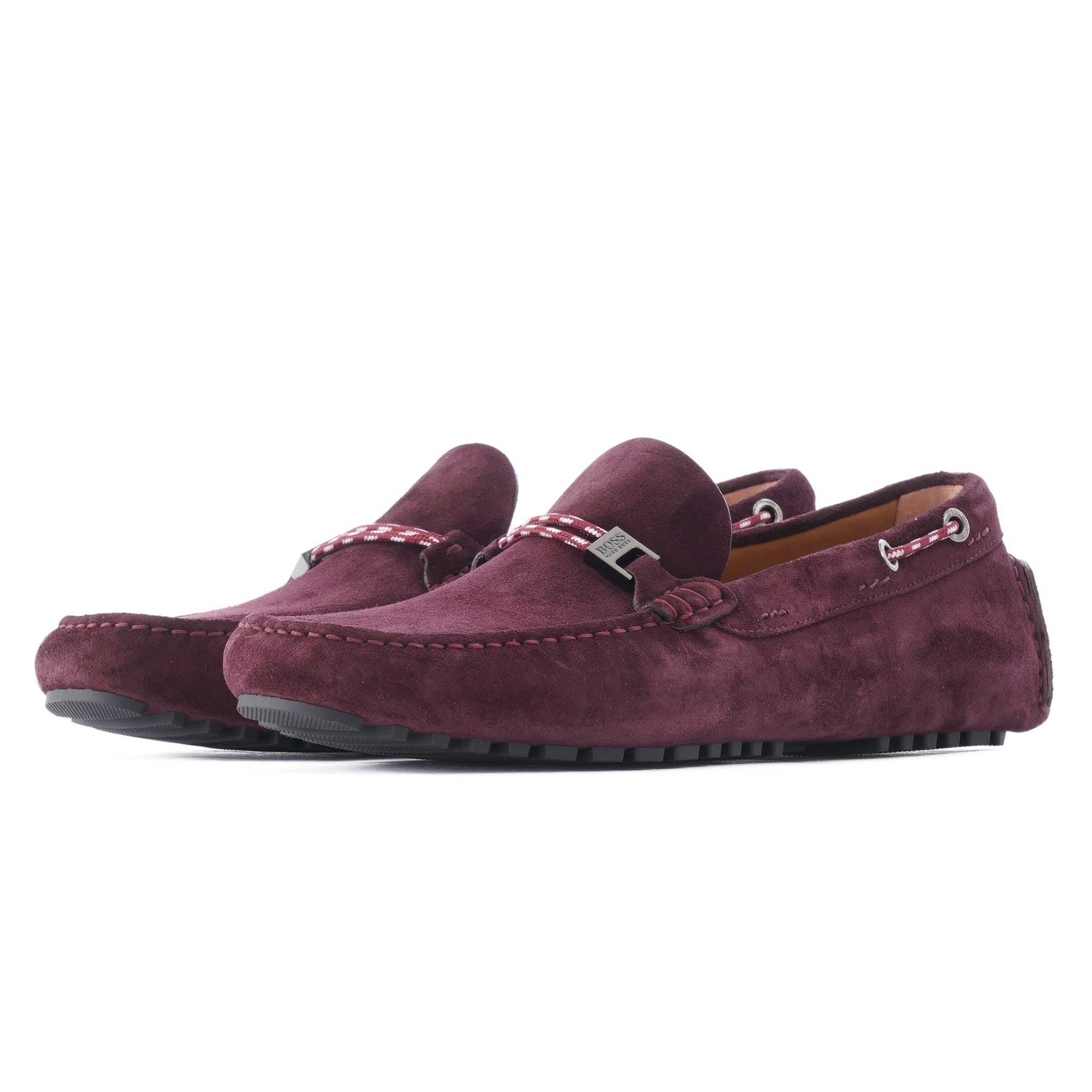 Boss Driver Moccasins - Dark Red