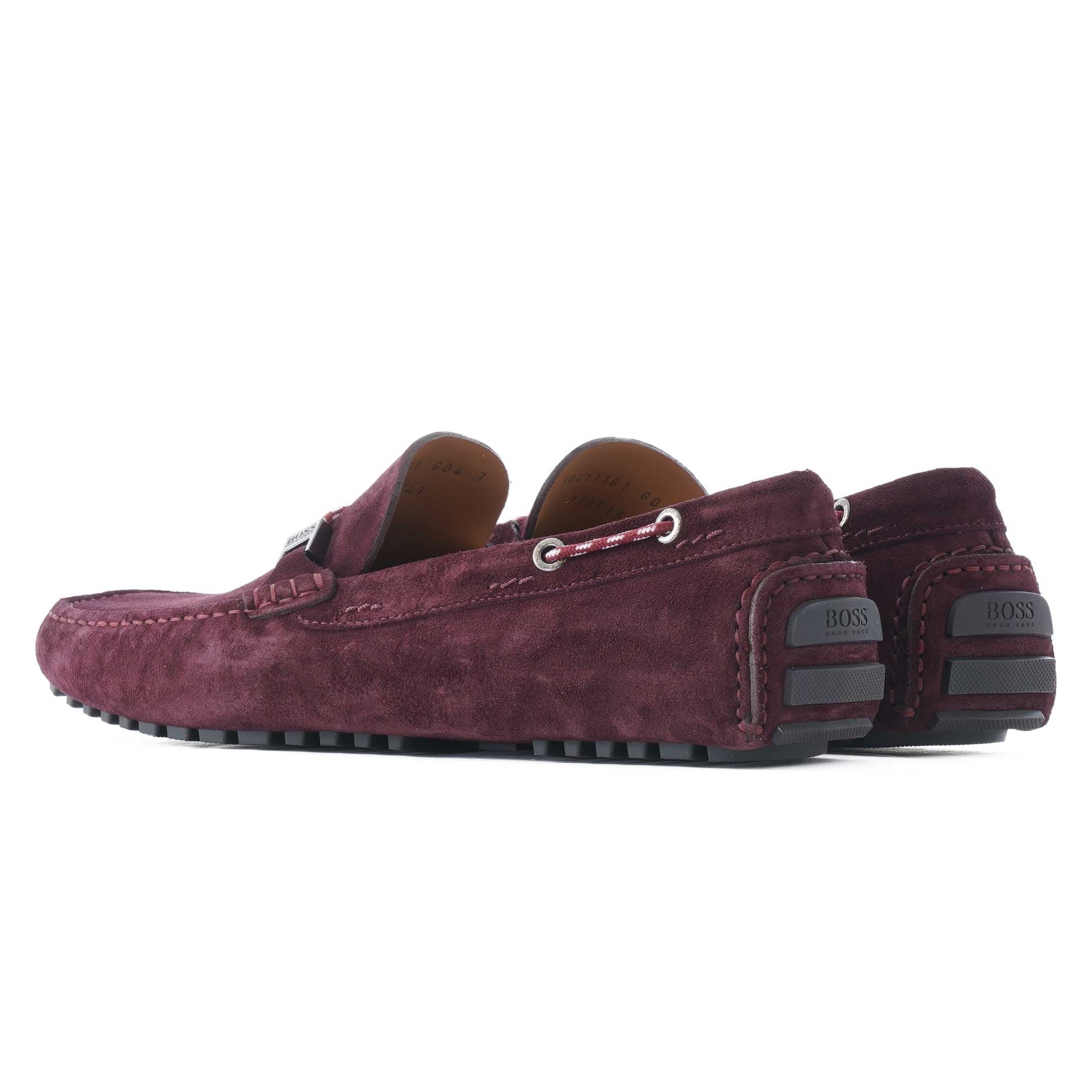 Boss Driver Moccasins - Dark Red