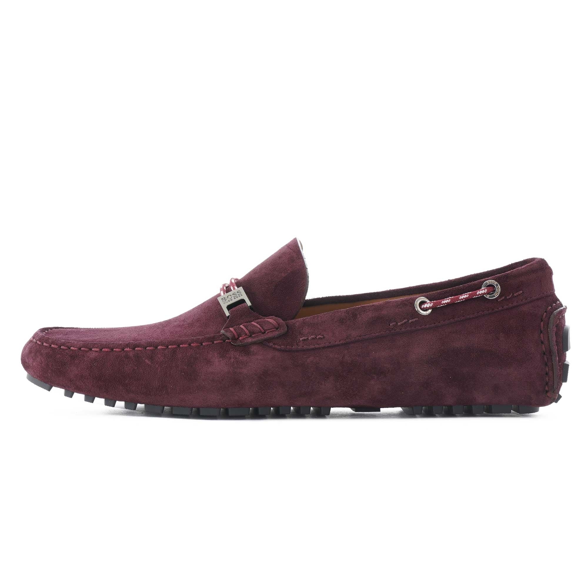 Boss Driver Moccasins - Dark Red