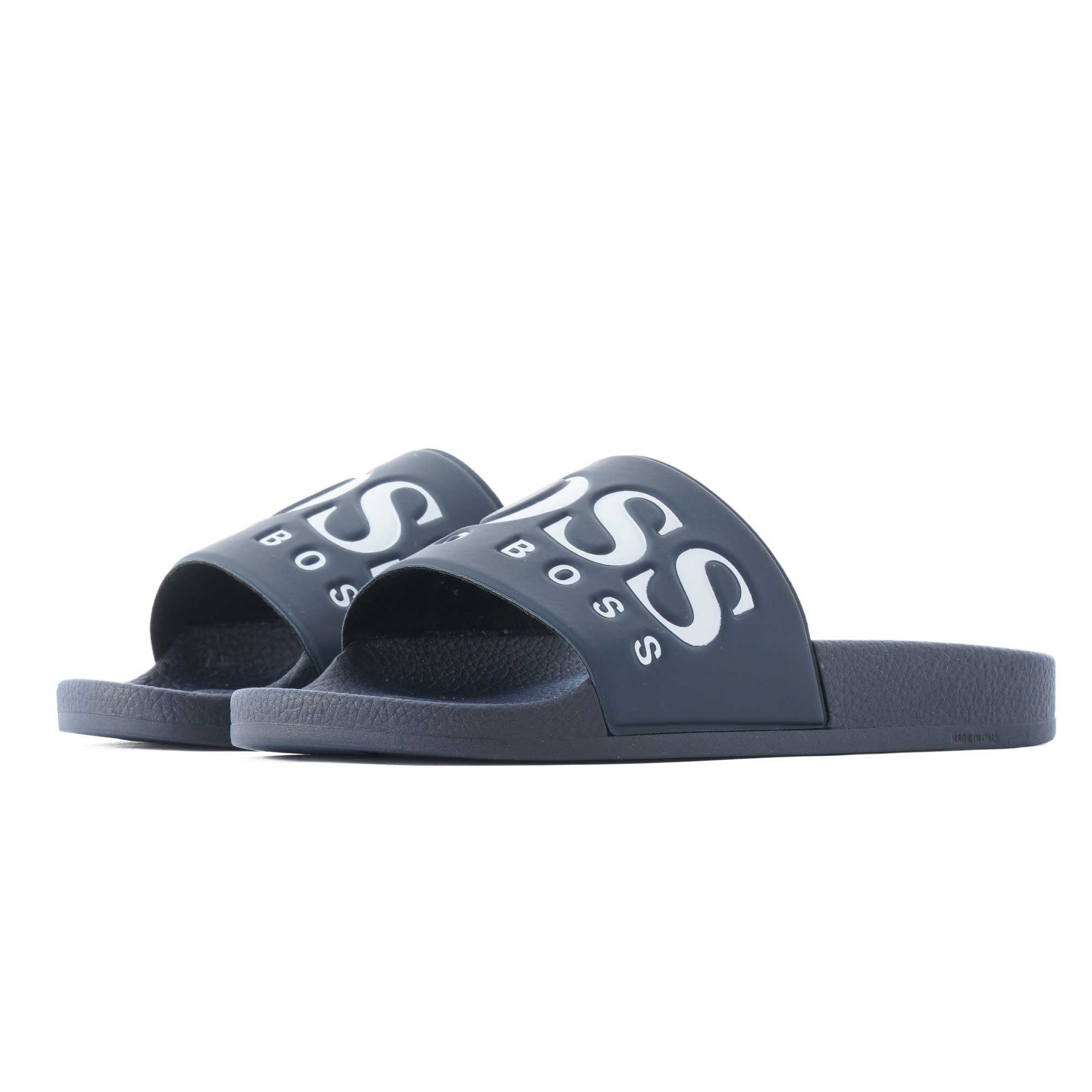 Boss Solar Logo Sliders - Dark Blue