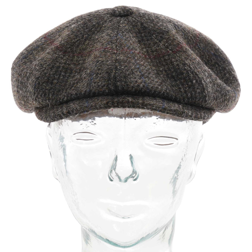 Stetson Hats Harris Tweed Flat Cap - Grey Check