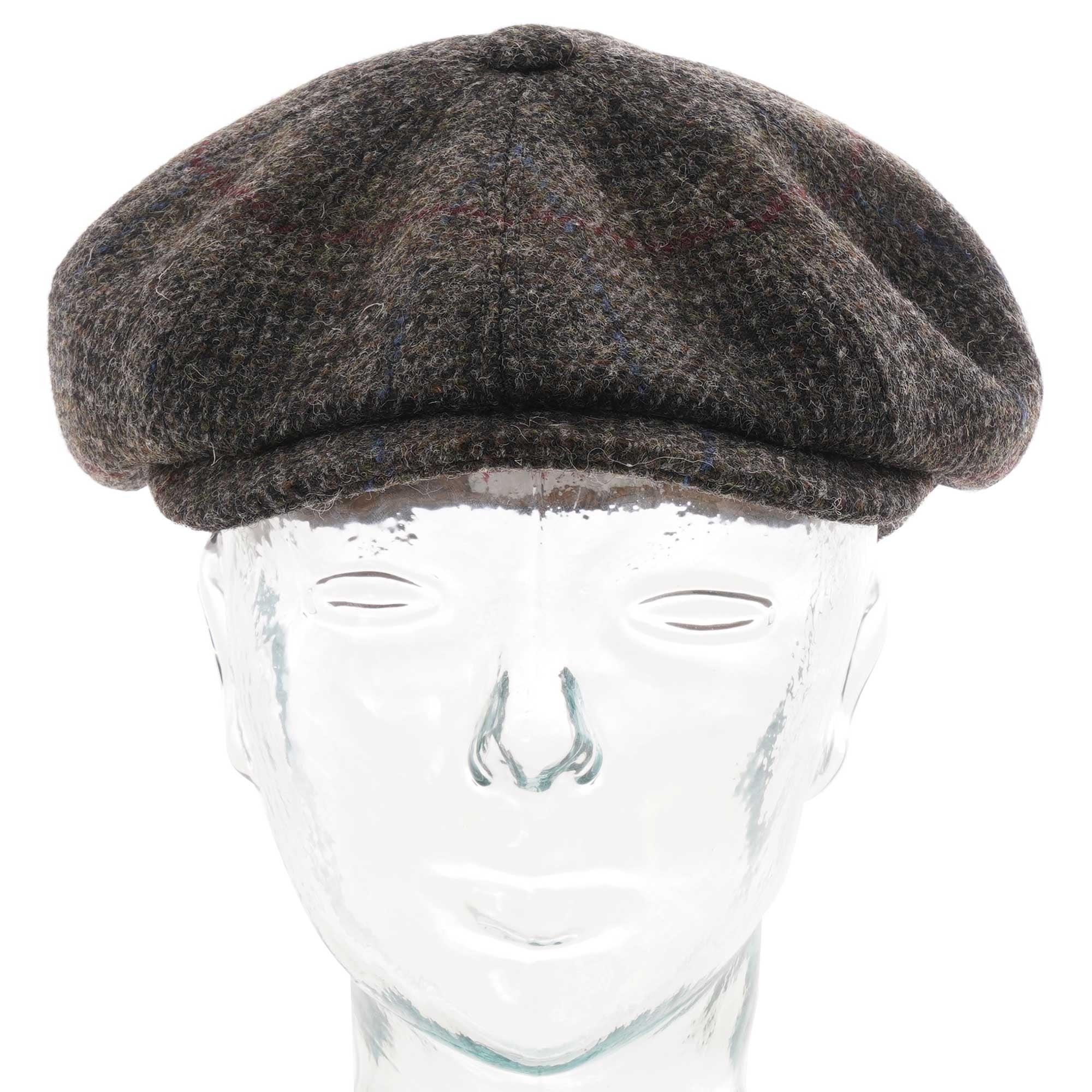 Stetson Hats Harris Tweed Flat Cap - Grey Check