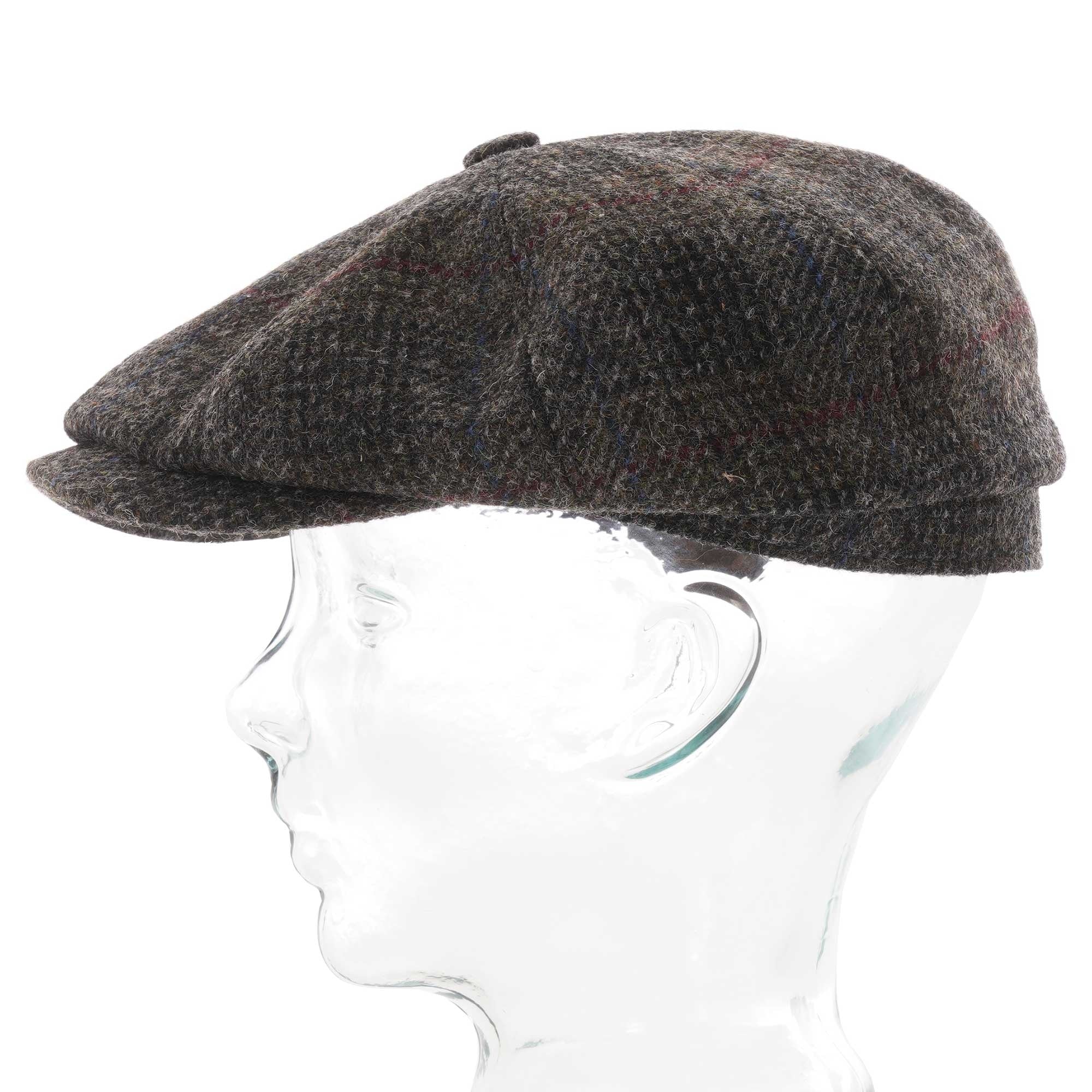 Stetson Hats Harris Tweed Flat Cap - Grey Check