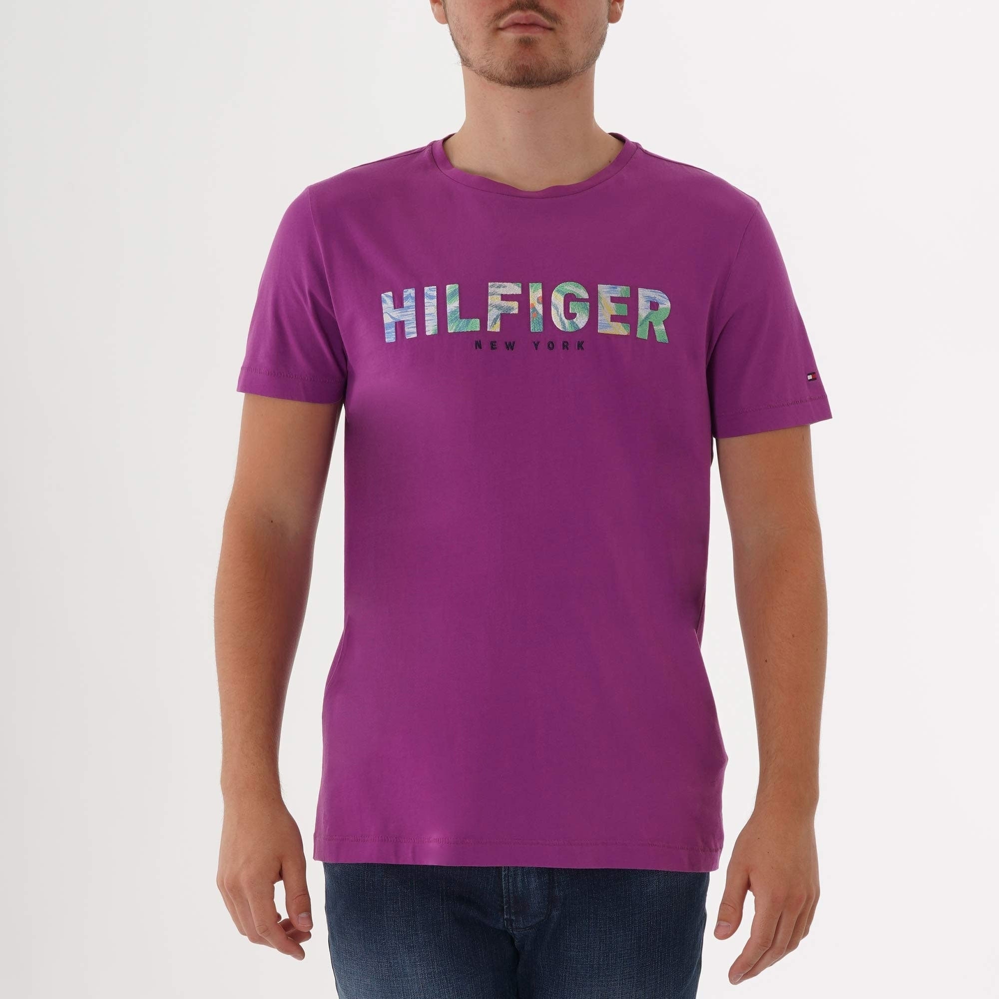 Tommy Hilfiger Hilfiger Applique Logo T-Shirt - Hyacinth Violet