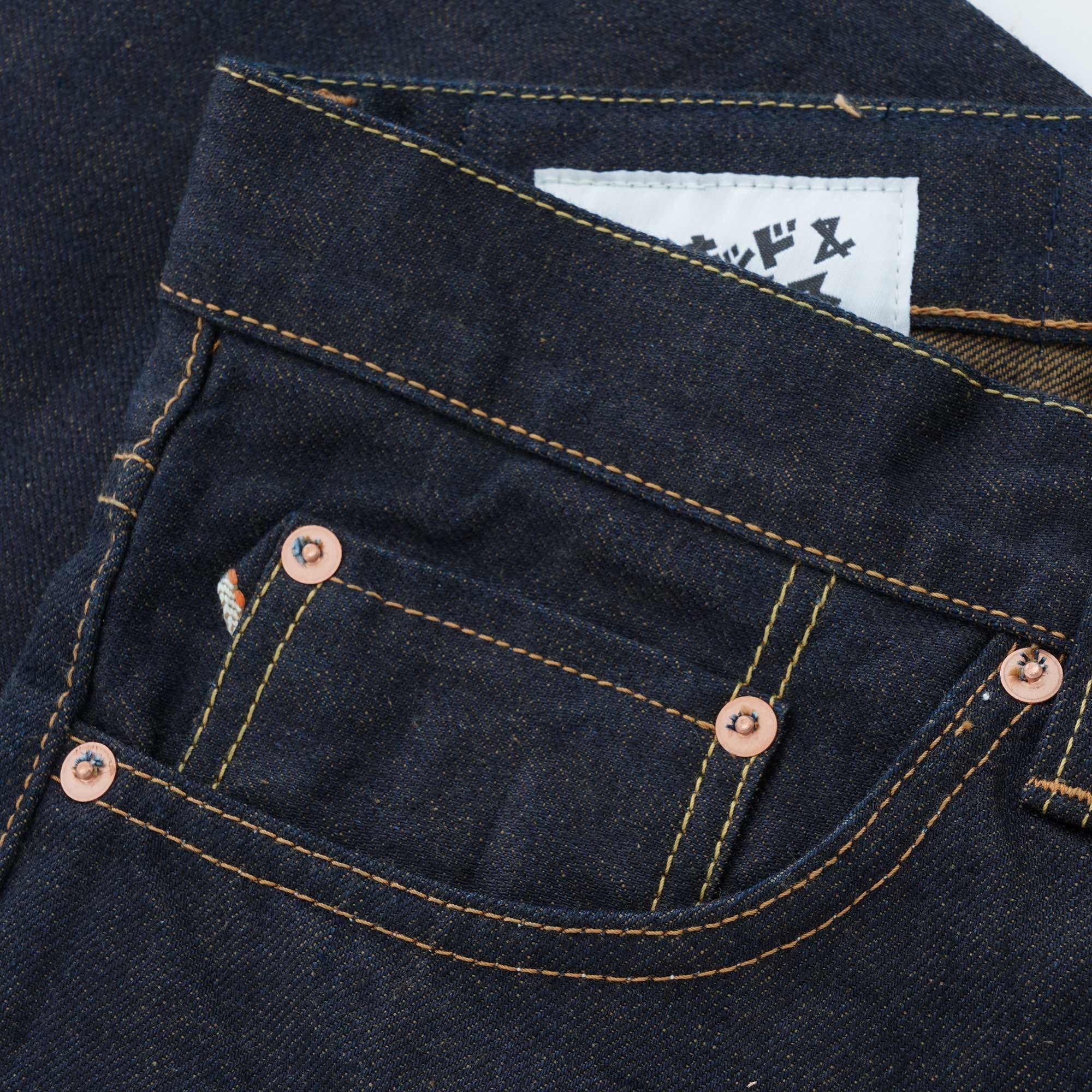 Naked and Famous Denim Weird Guy Kogare Kakishibu Made in Japan 5 - Indigo