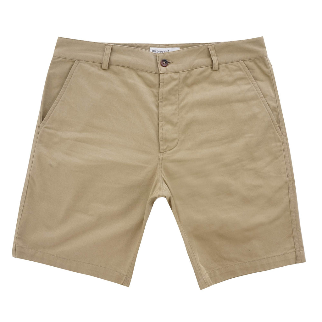 Universal Works Deck Shorts - Sand Twill