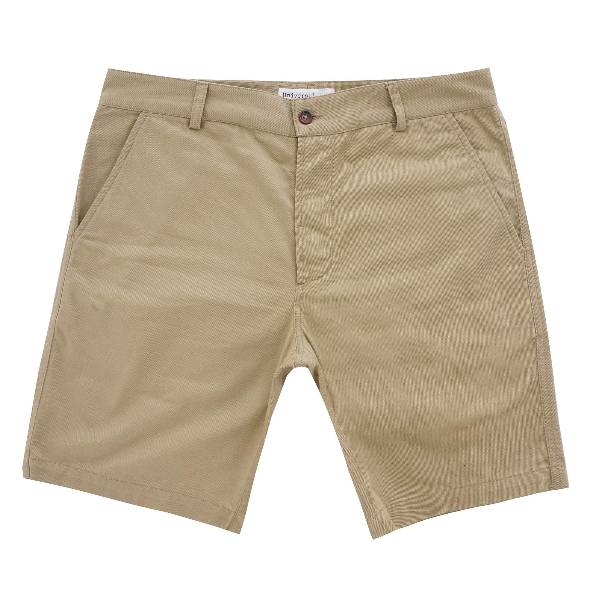 Universal Works Deck Shorts - Sand Twill
