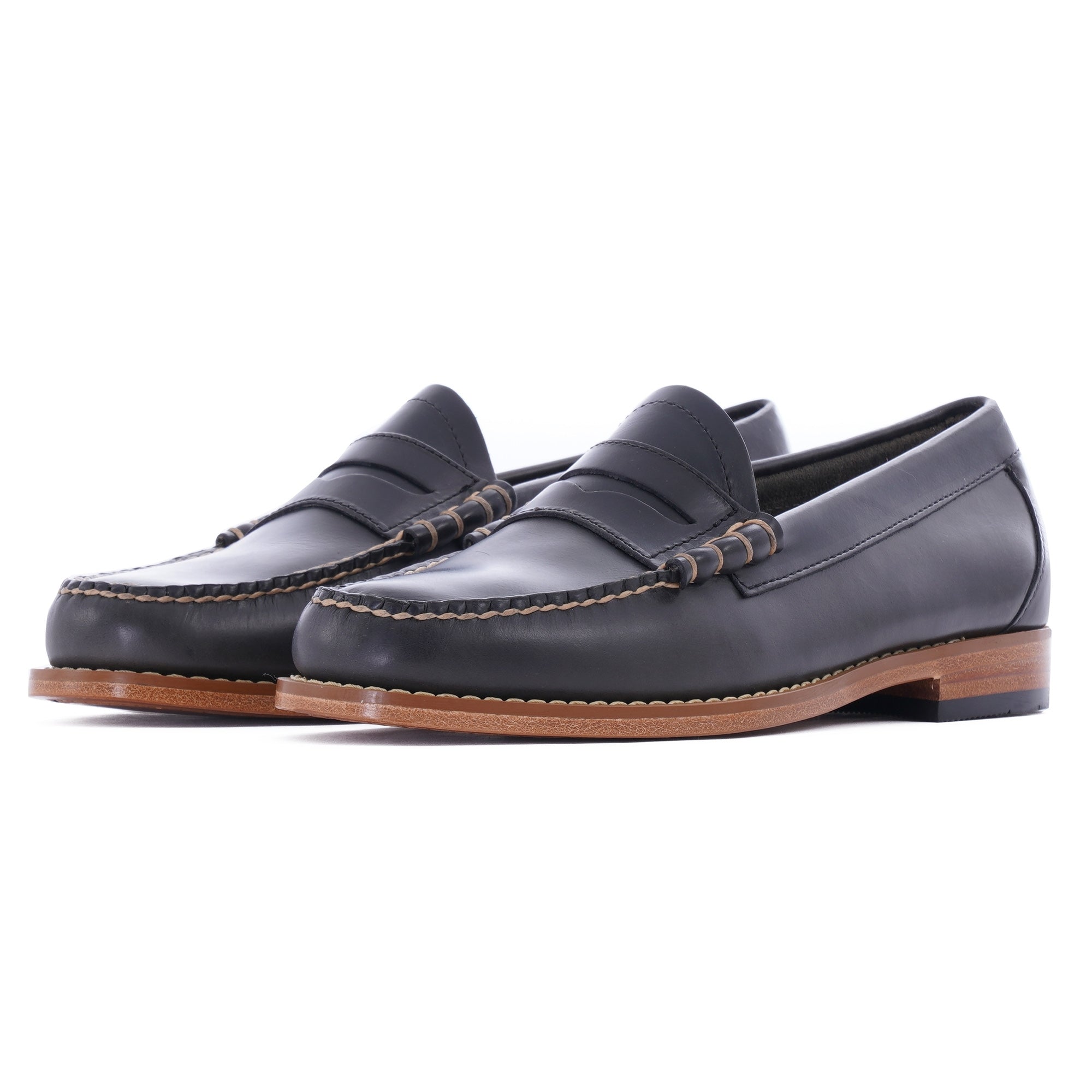 G.H. Bass Weejun Larson Burnished Leather Loafer - Navy